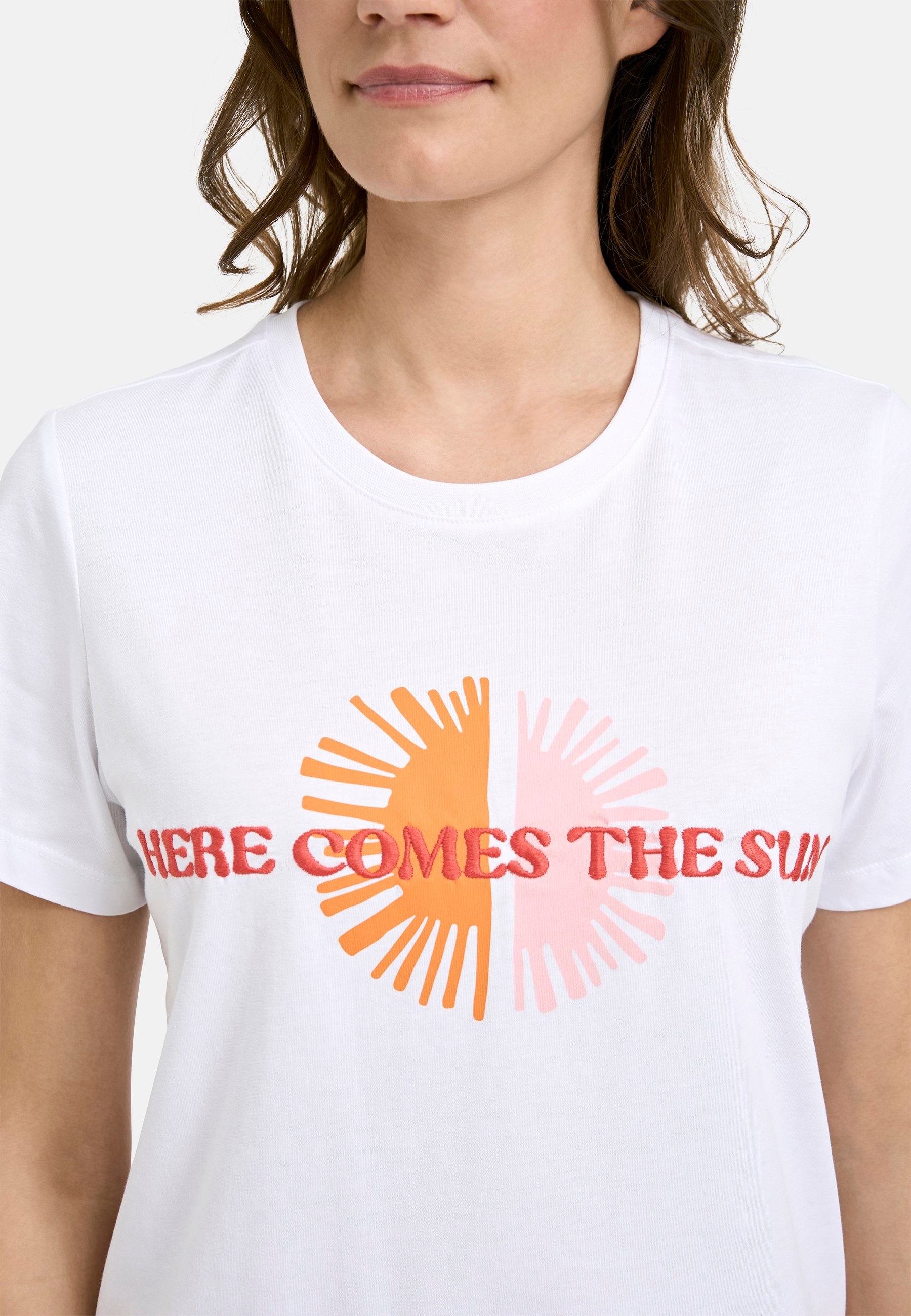 T-Shirt with Print (Light Coral Pri)