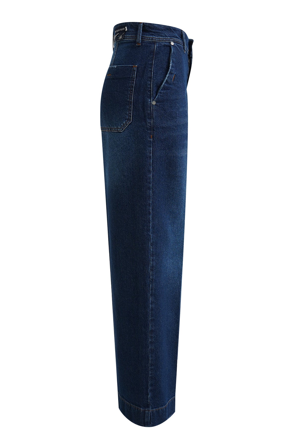 Wideleg Denim Pants (Dark Denim)