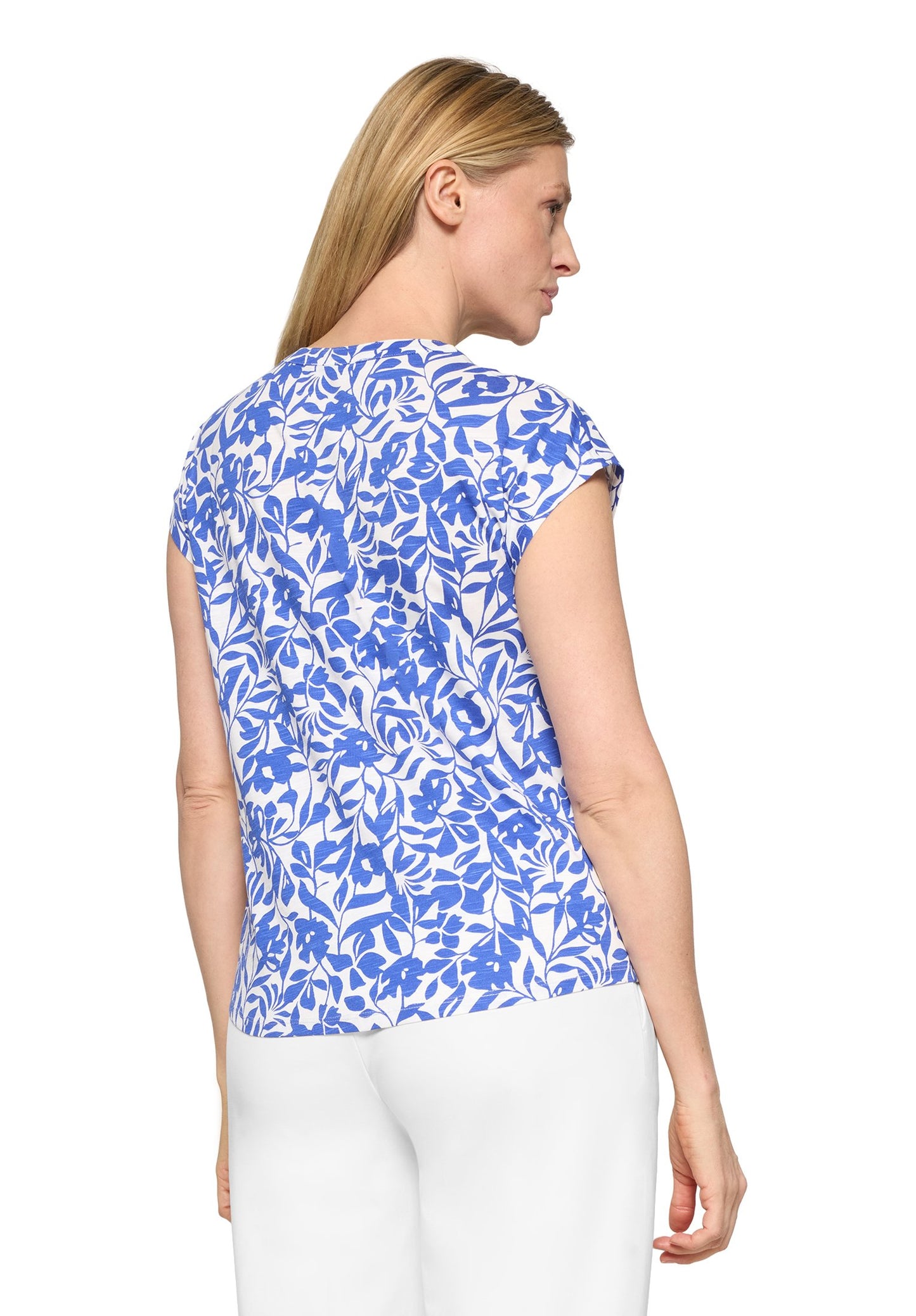 Casual-Shirt (Cream/blue)