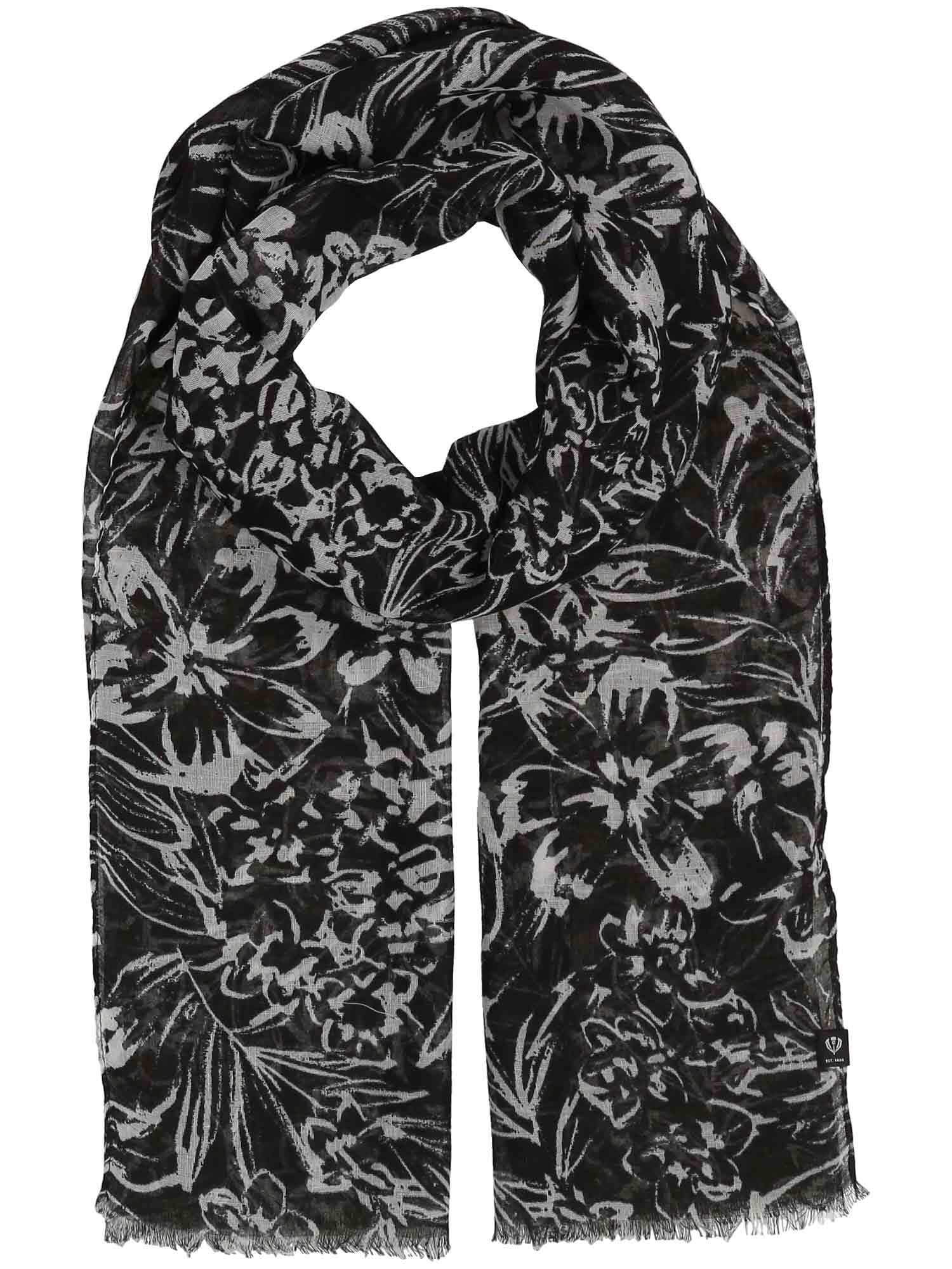 Schal Polyester Schal (Black White)