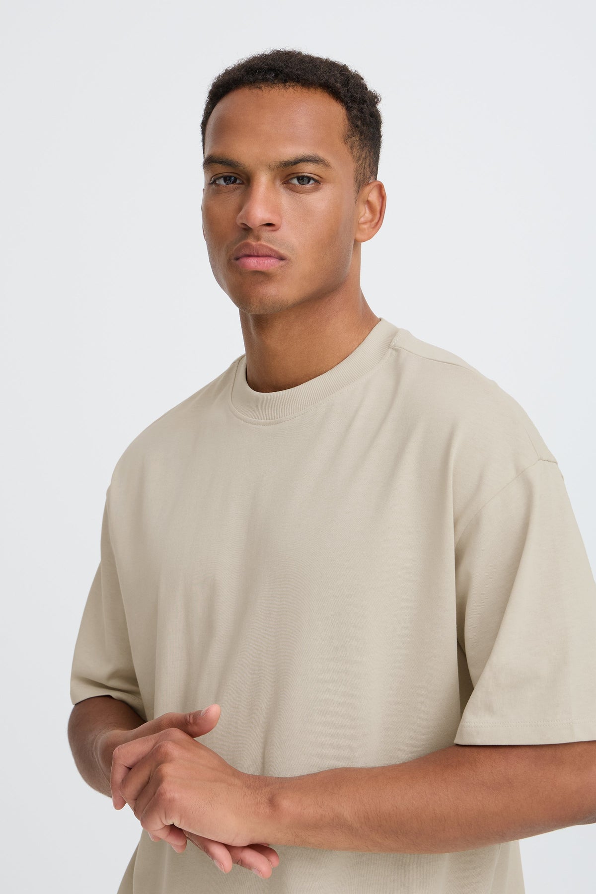 Bhlucius S/s Wash Print Tee (Oyster Gra)