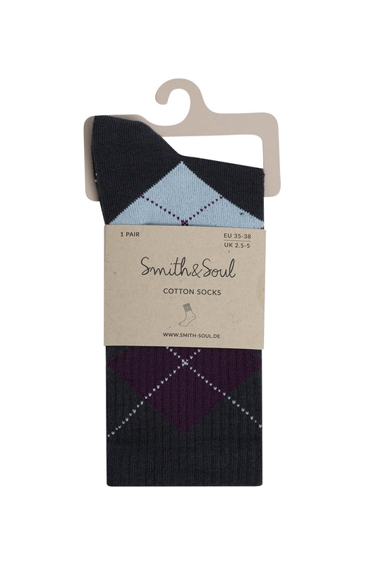 Socks (Light Blue Prin)