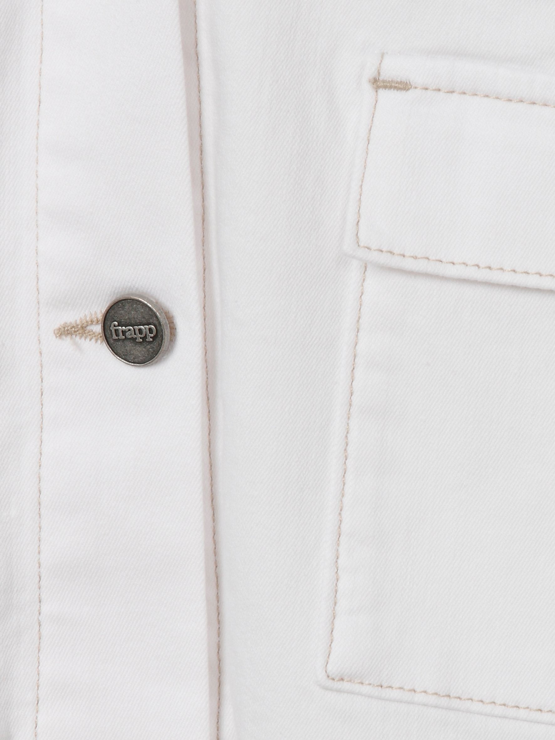 Jacke Kragen 1/1 Arm Knöpfe (White)