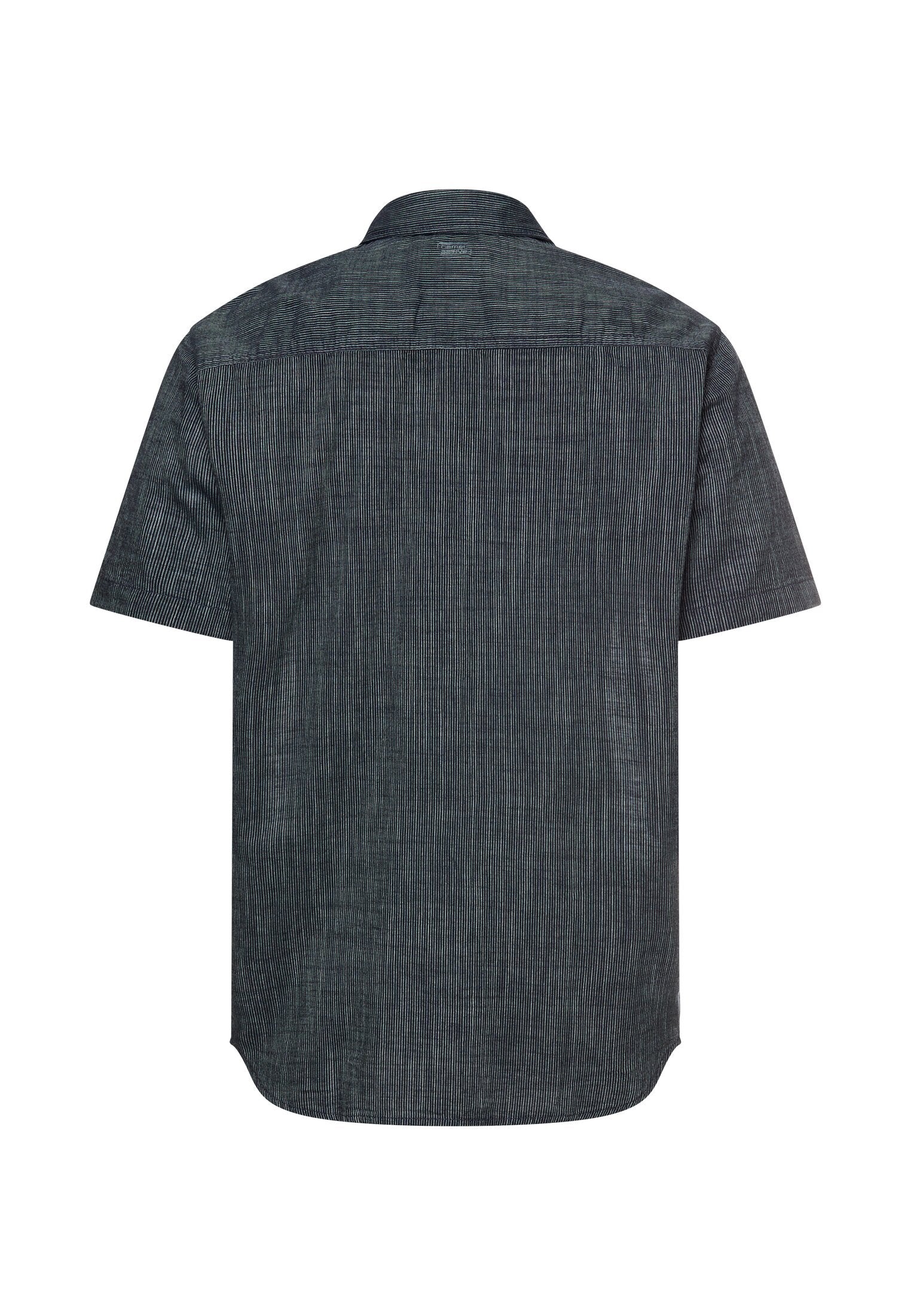 Kurzarmhemd mit Kontrastdetails (Dark Navy)