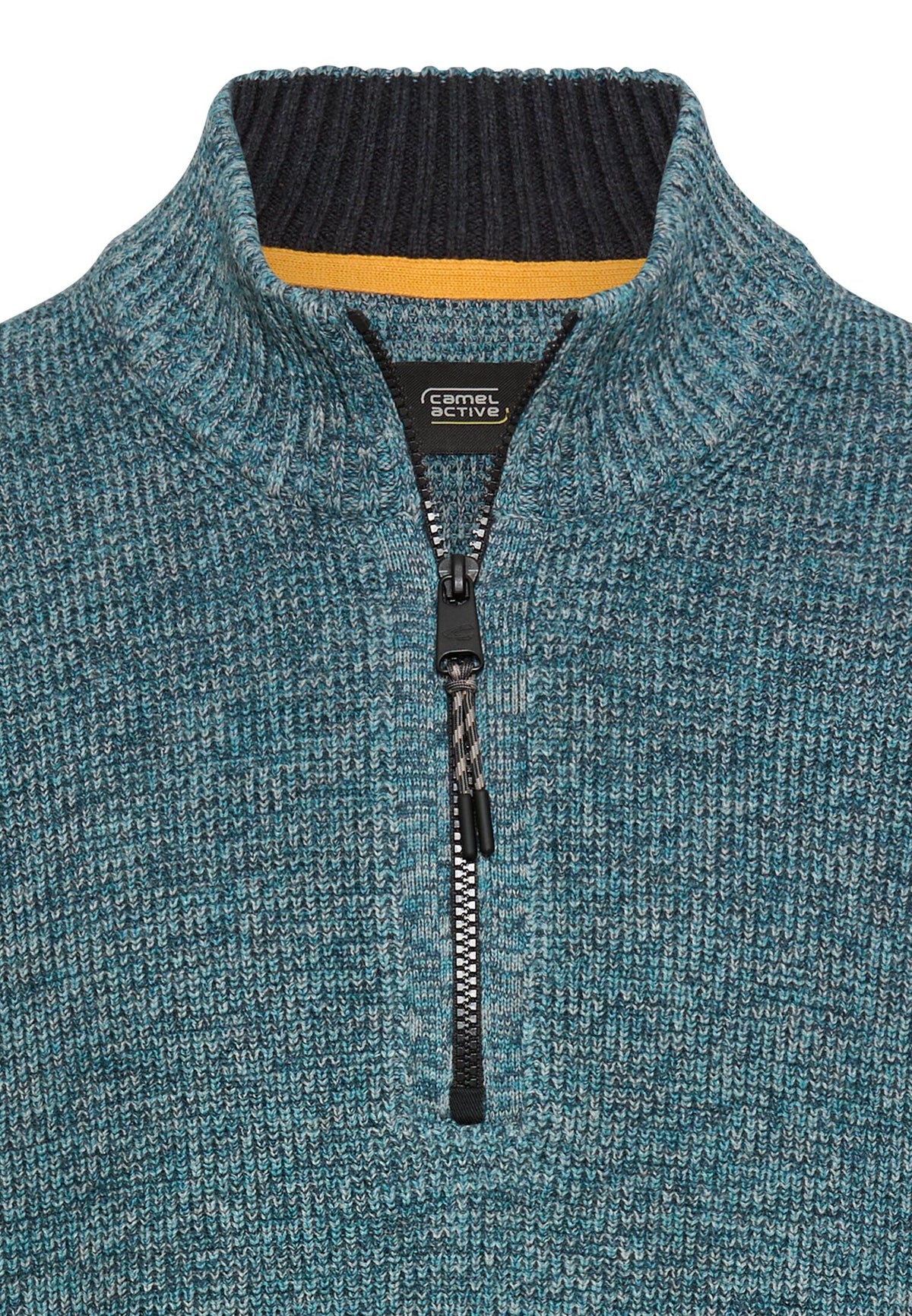 Strick-Troyer in melierter Optik (Tide Blue)