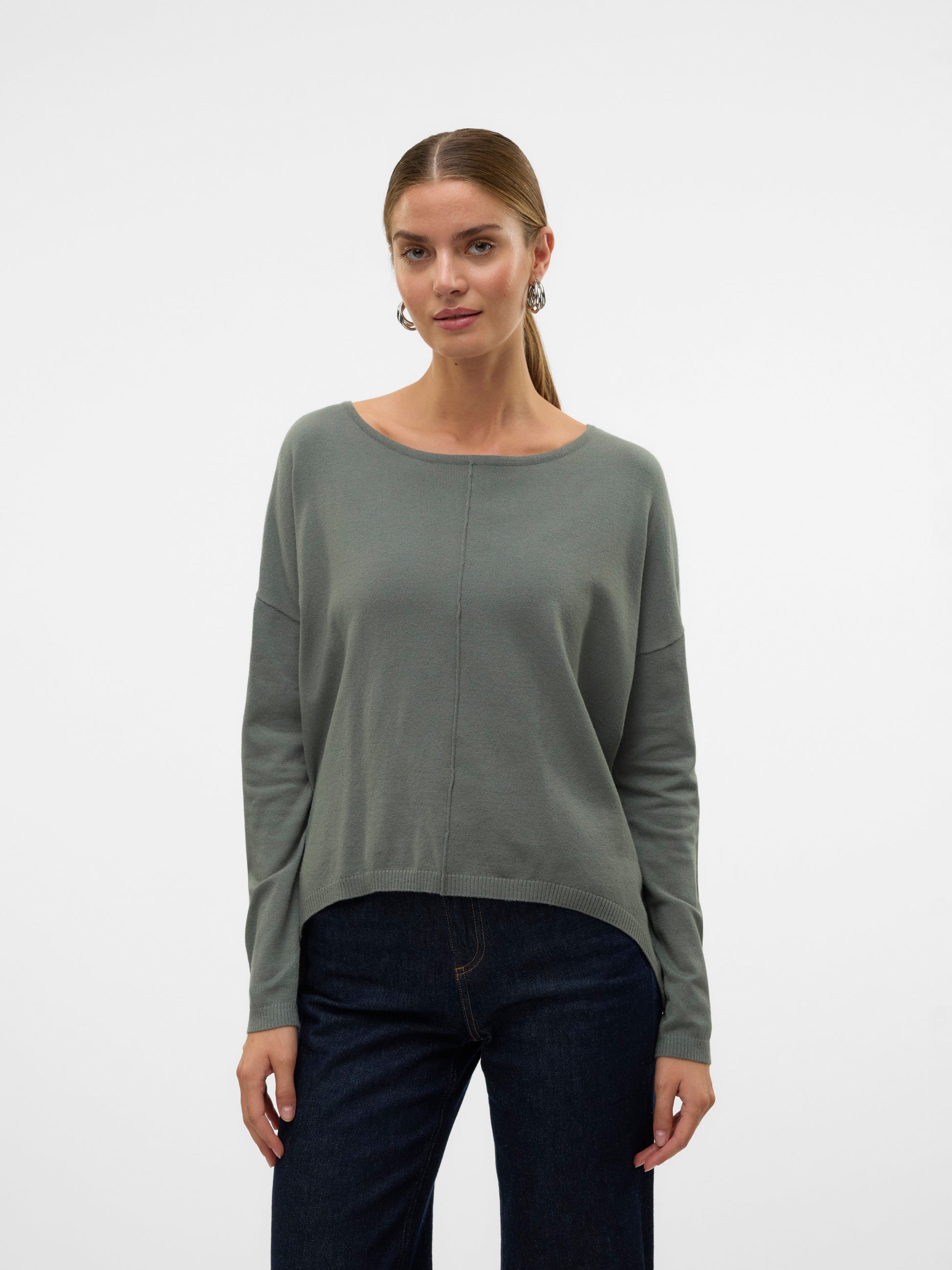 Vmbreeze Aura Ls Zipper Blouse Lcs (Balsam Green)