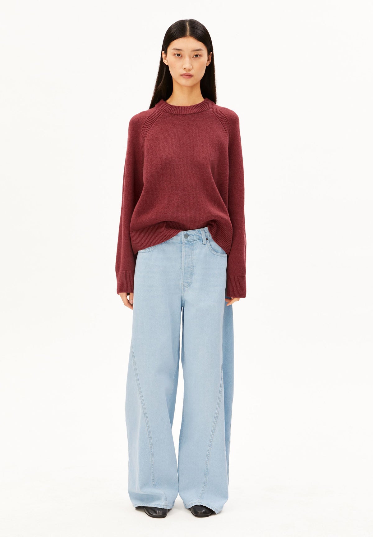 Wool Knit Sweater (Velvet Ember)