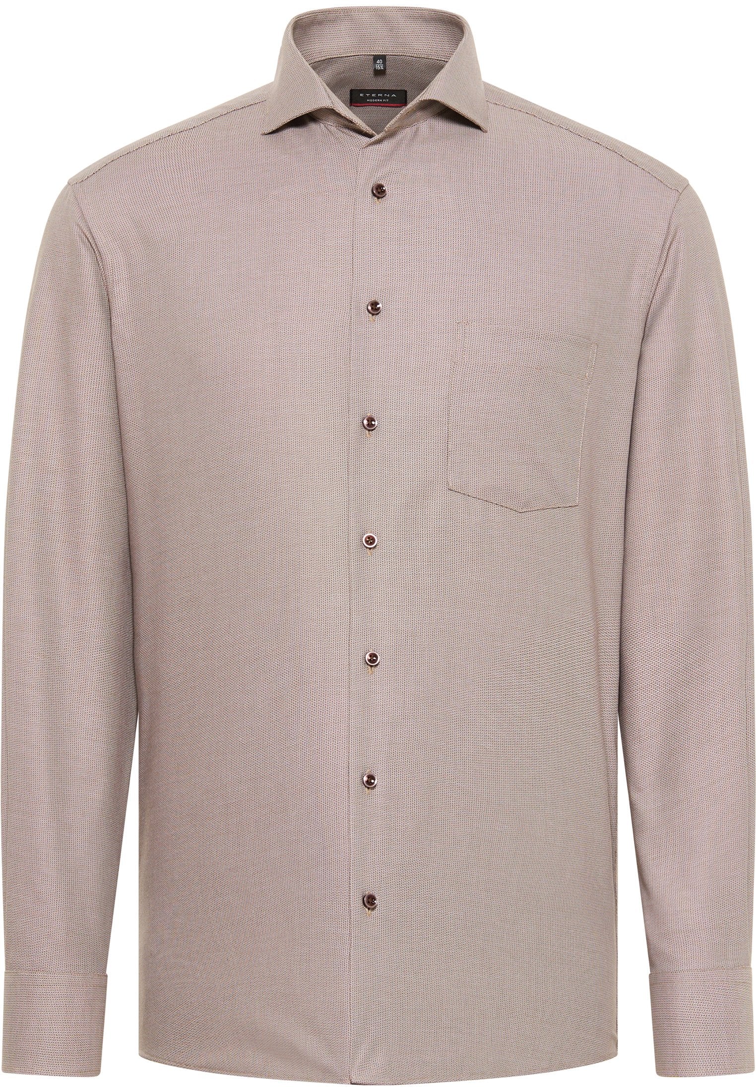 Hemd  Langarm (Beige-braun)