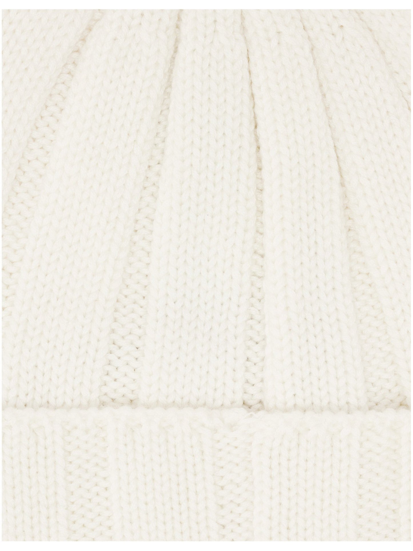 Schurwolle Kopfbedeckung Einfarbige bugatti Beanie mit Fleece-Fütterung (Off White)