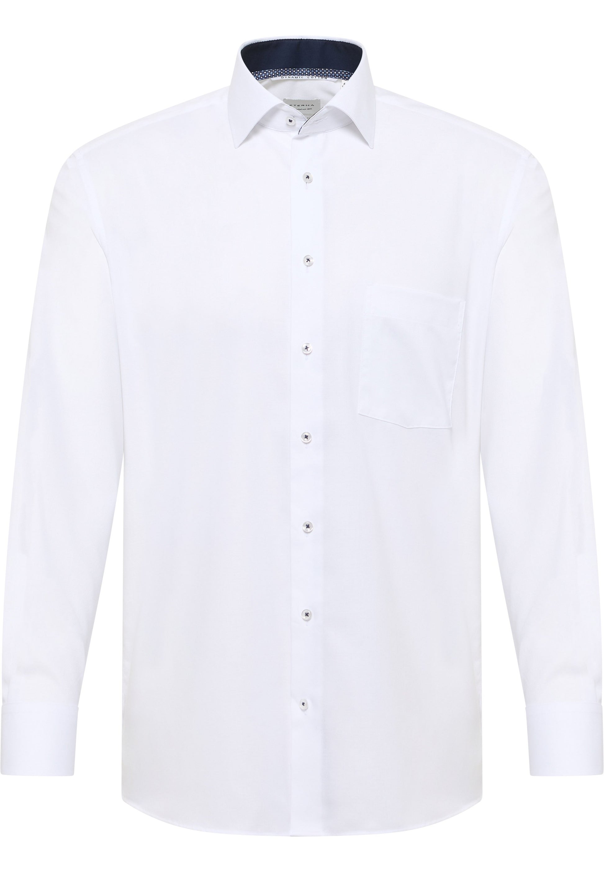 Hemd Twill Langarm (Weiss)
