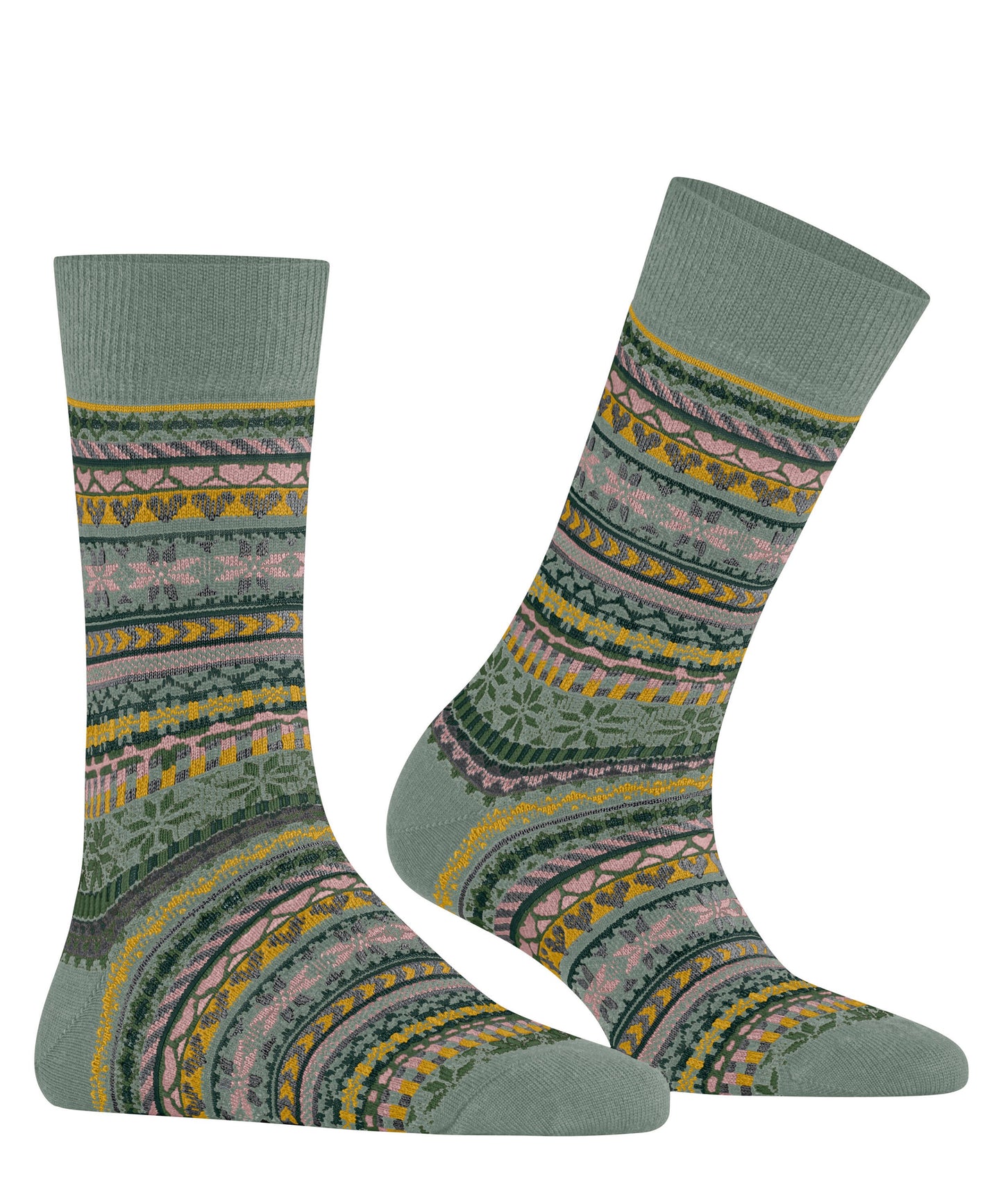 Burlington Fair Isle Delight Damen (Sage)