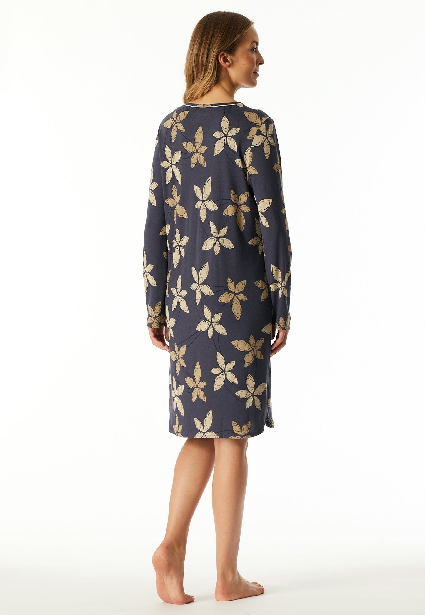 Nachthemd langarm, 100cm (Graphit)