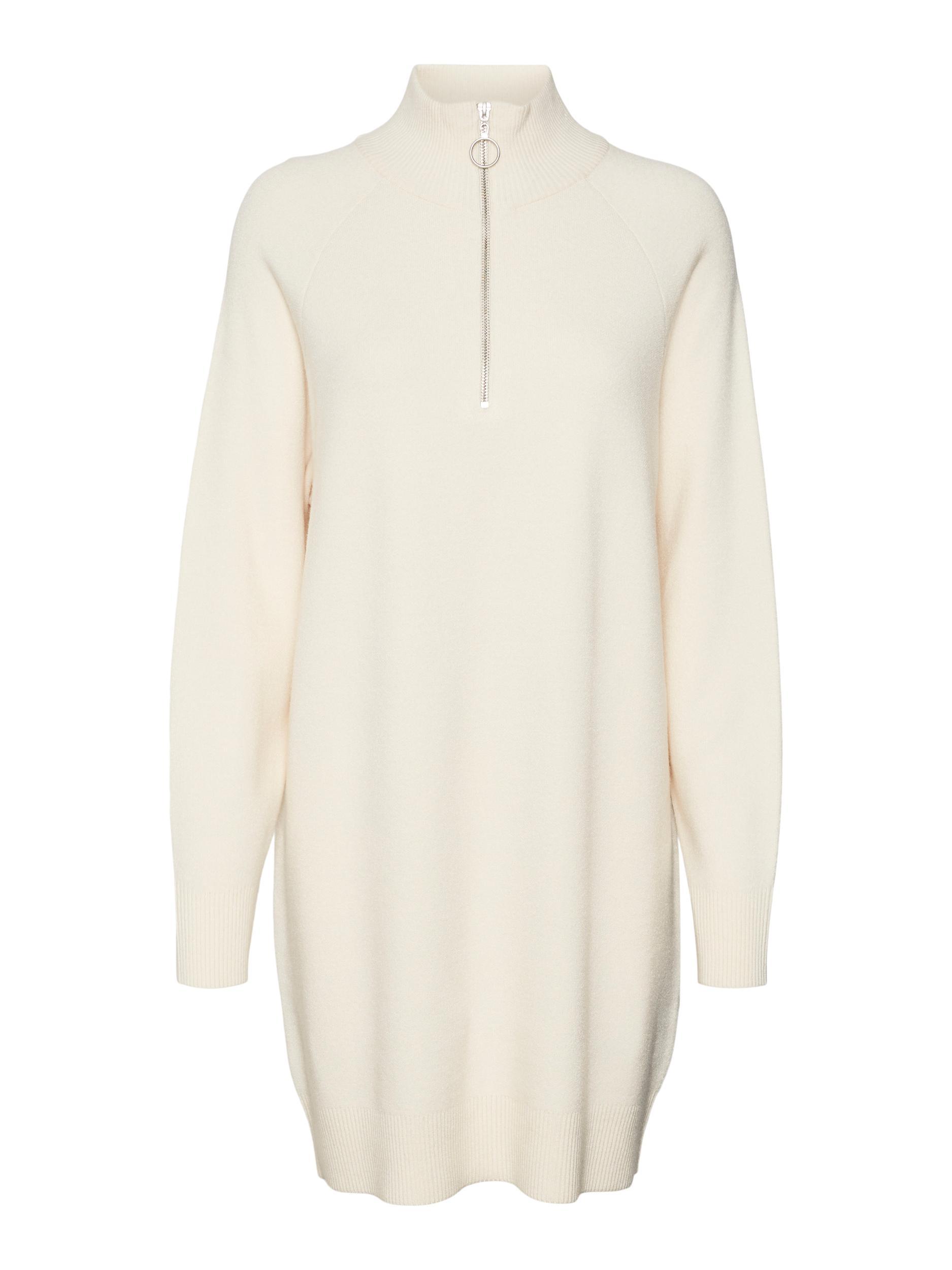Vmgoldneedle Ls Highnck Zipper Dress Rep (Black)