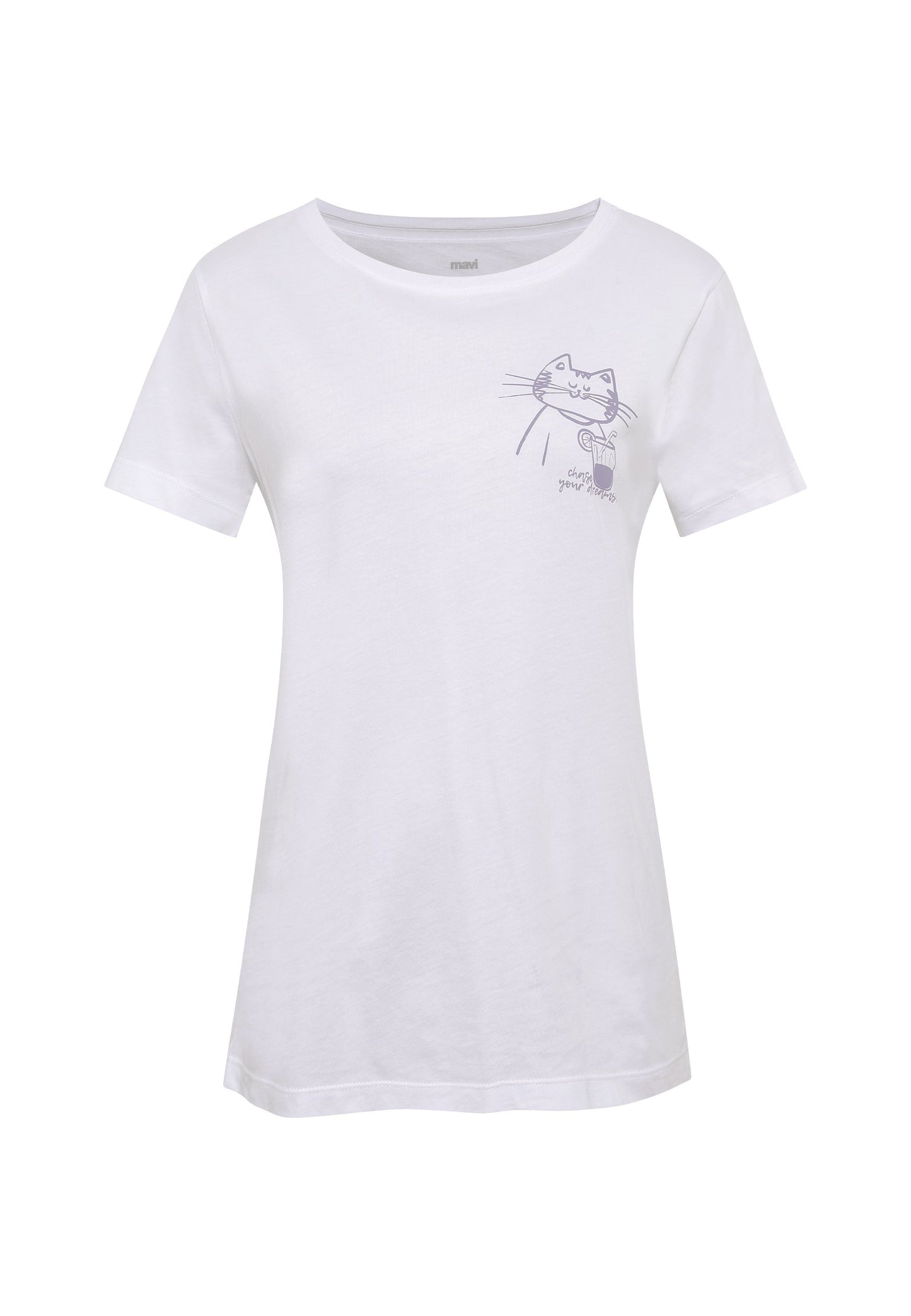 Cat Drink Tee (White)
