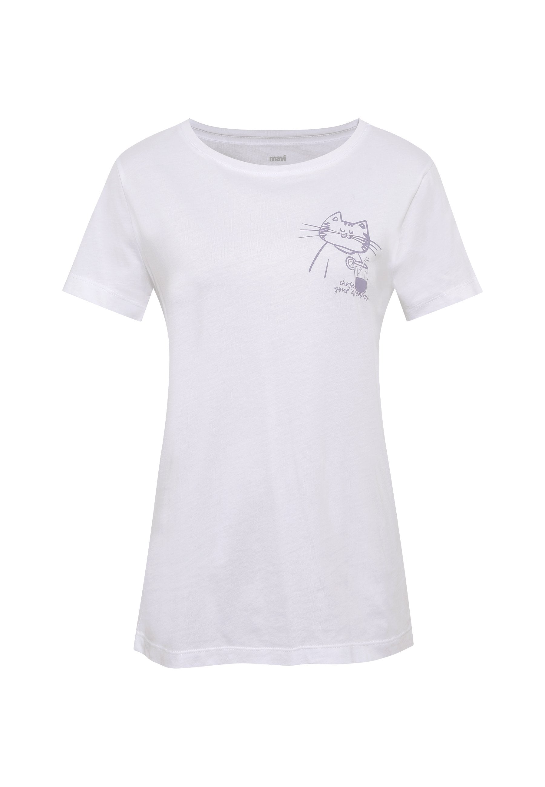 Cat Drink Tee (White)