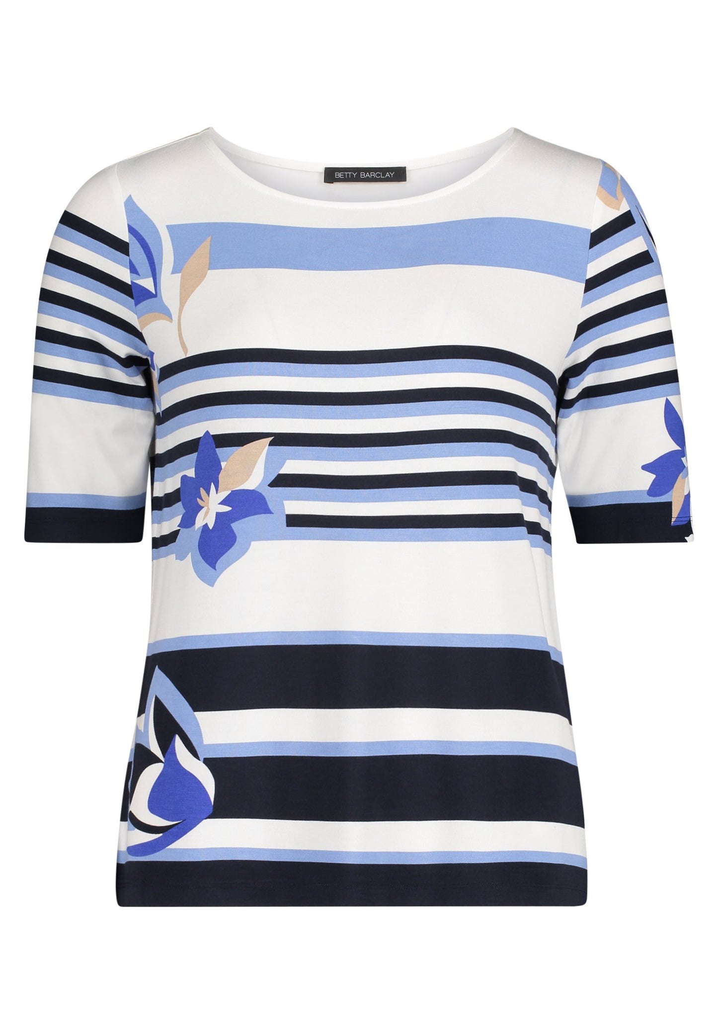 Basic Shirt (Blue/cream)