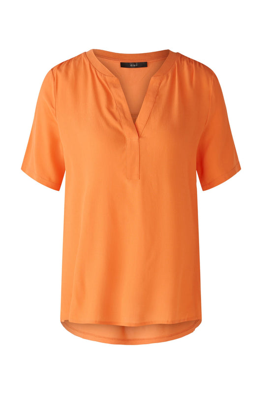 Blusenshirt Viskosepatch (Vermillion Oran)