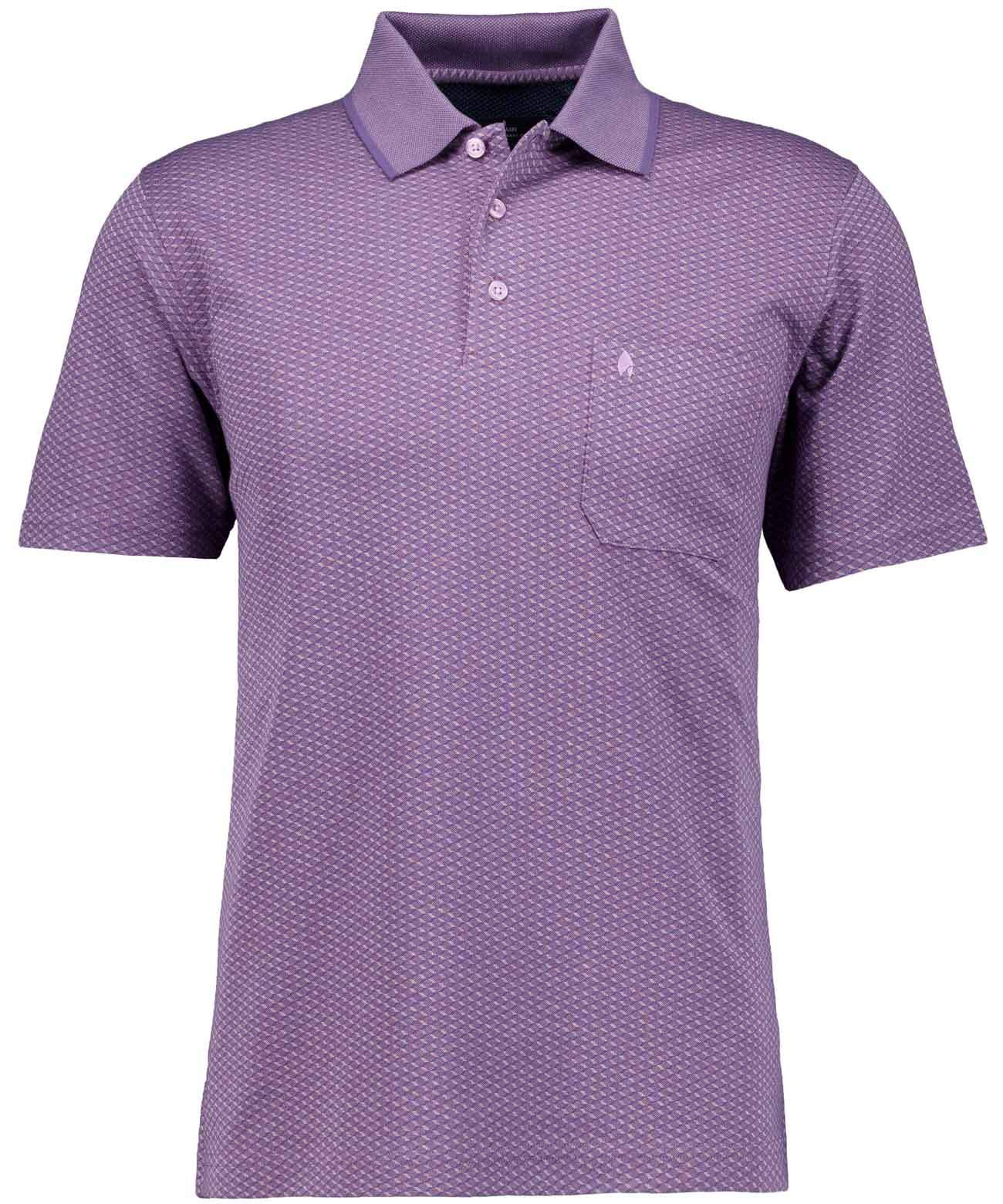 Softknit-Polo Jacquard (Flieder)