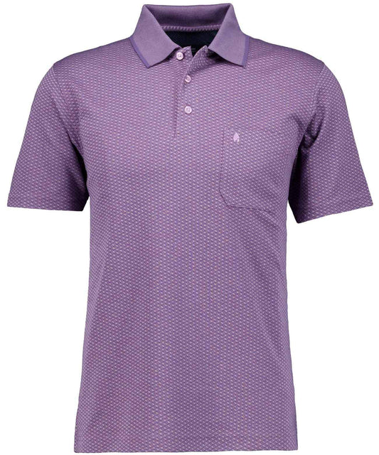Softknit-Polo Jacquard (Flieder)