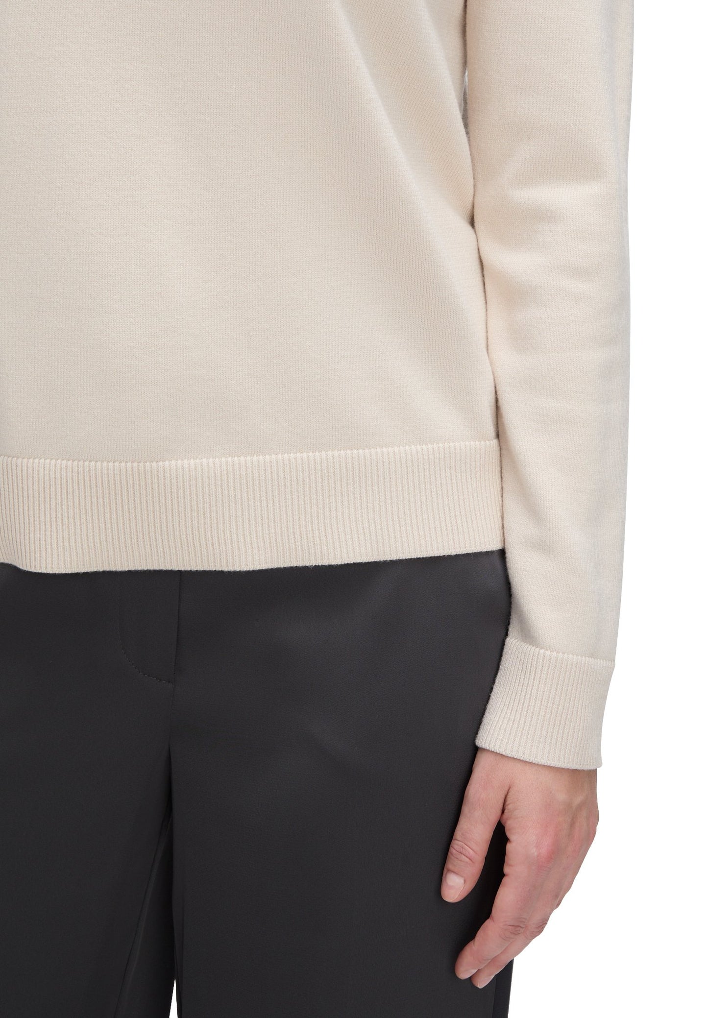 Basic-Strickpullover (Pastel Sand)
