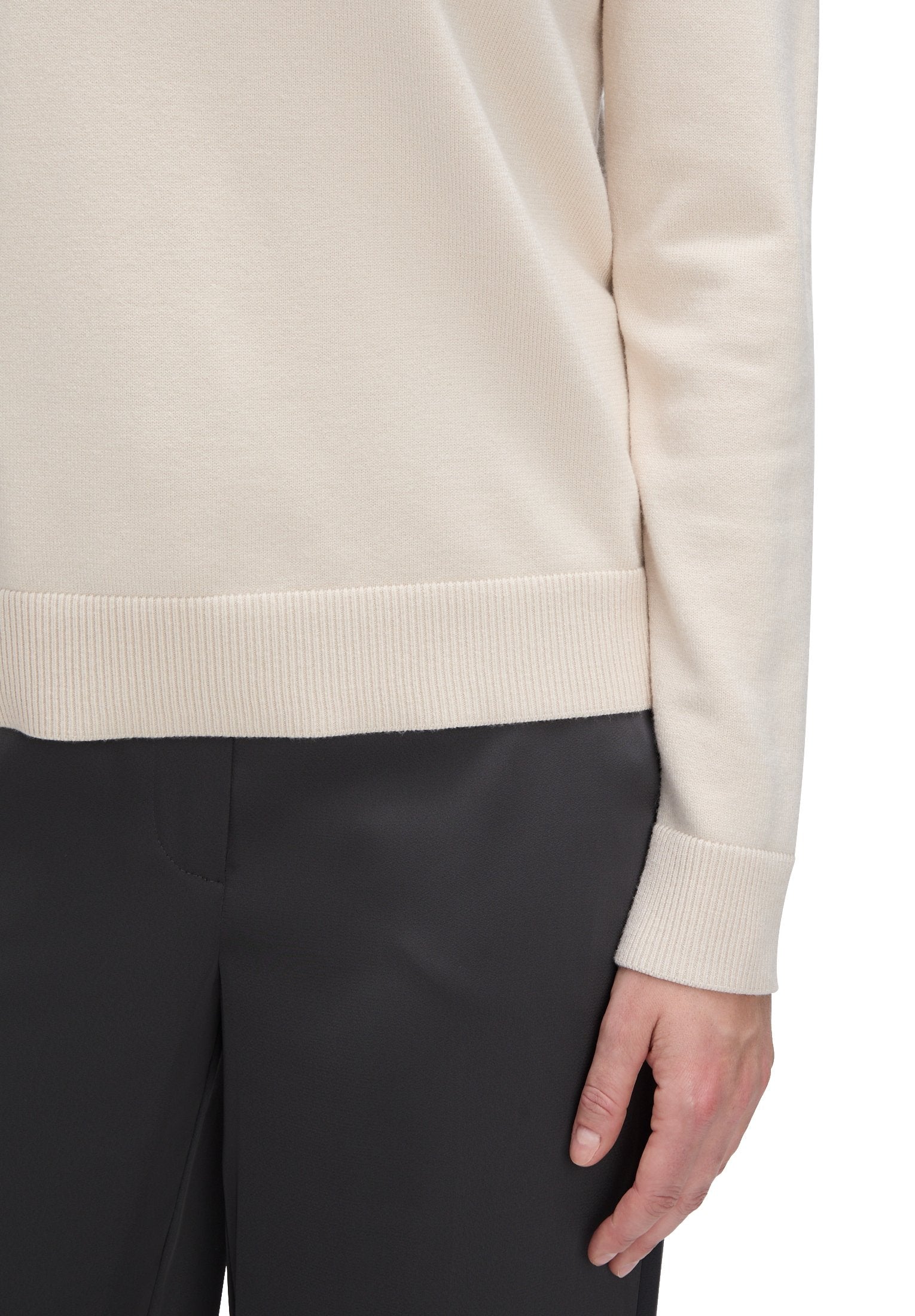 Basic-Strickpullover (Pastel Sand)