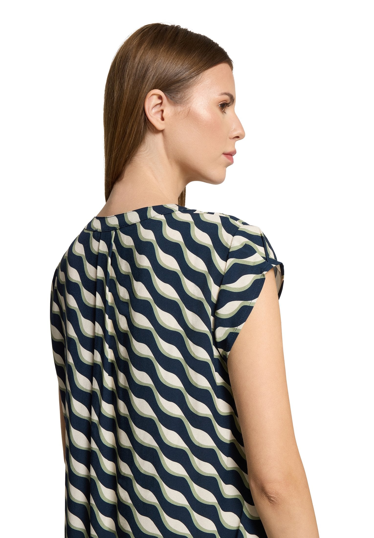 Schlupfbluse (Dark Blue/green)