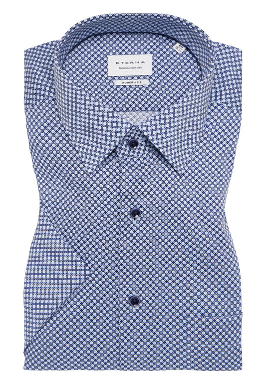 Hemd Twill Kurzarm (Blau)