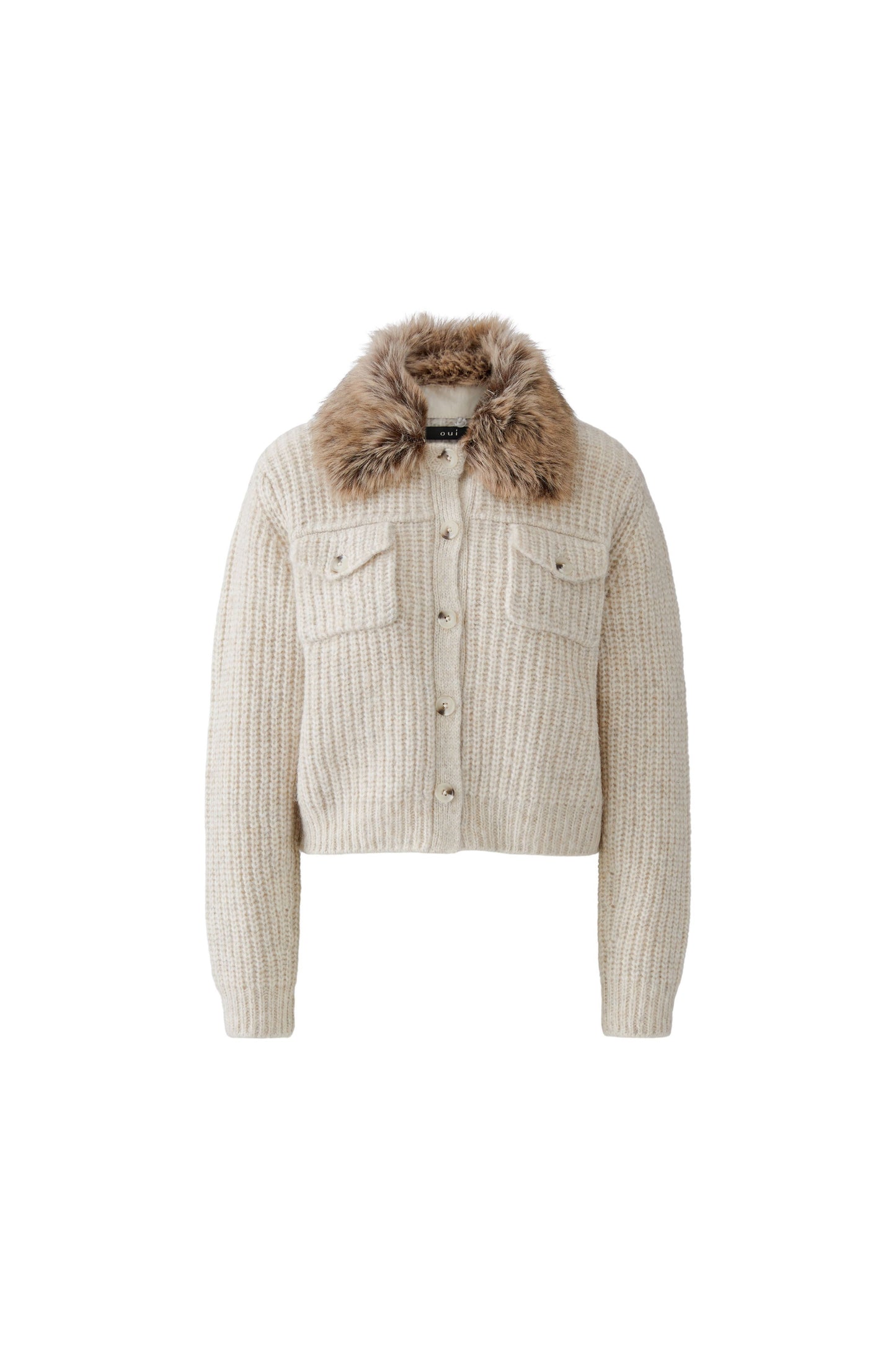 Strickjacke (Light Beige Mel)