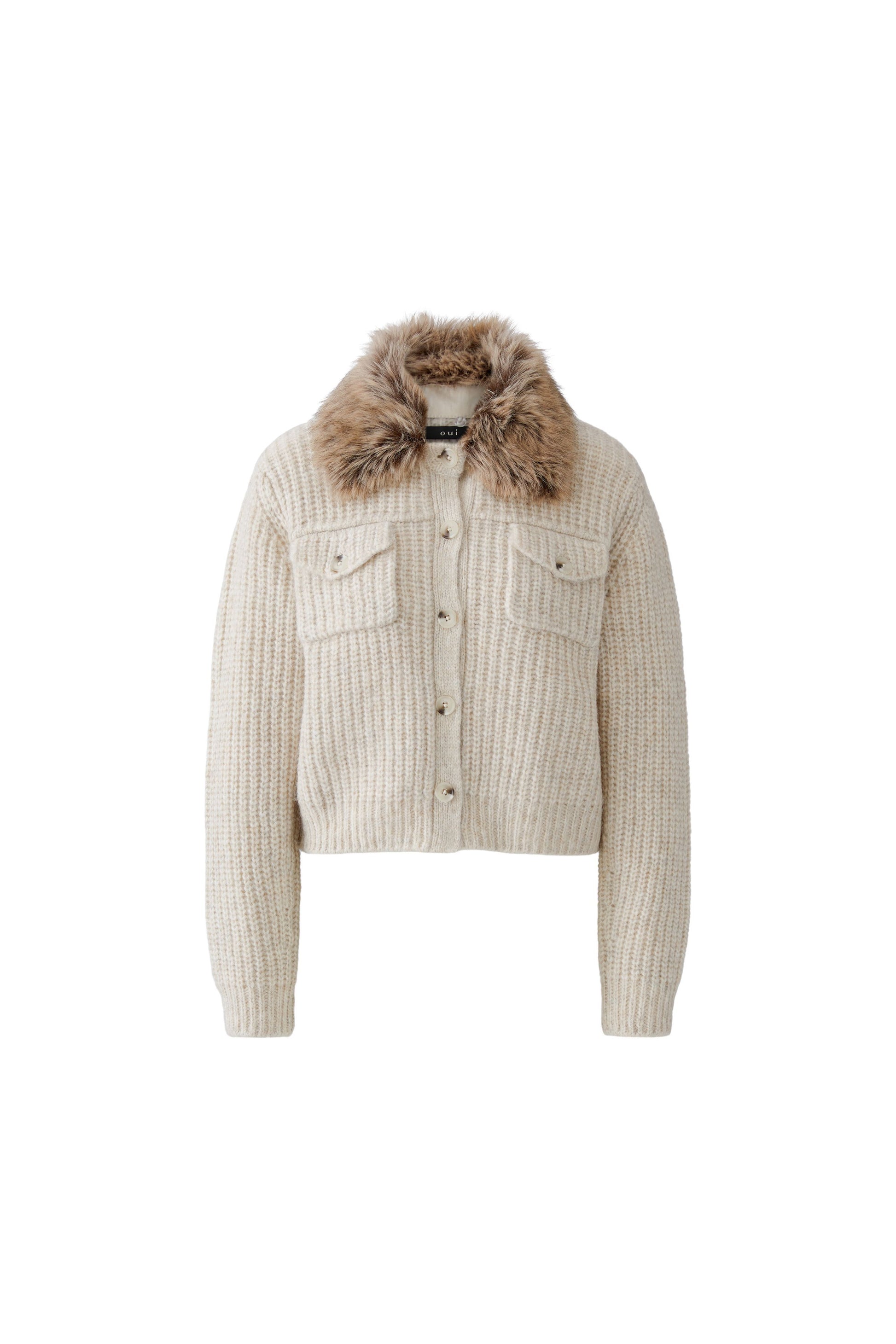 Strickjacke (Light Beige Mel)