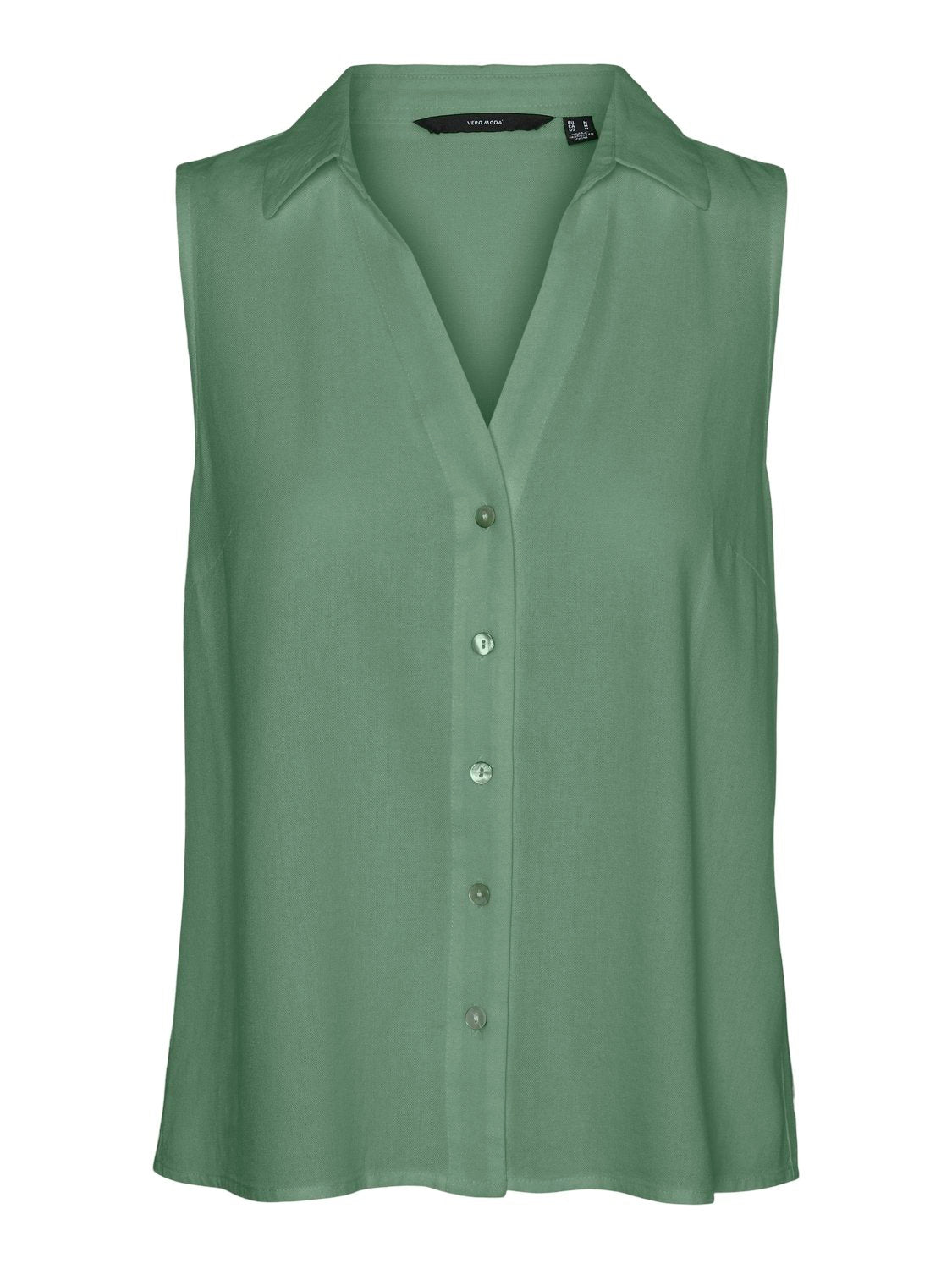 Vmmymilo Sl V-neck Shirt Wvn  Ga (Hedge Green)