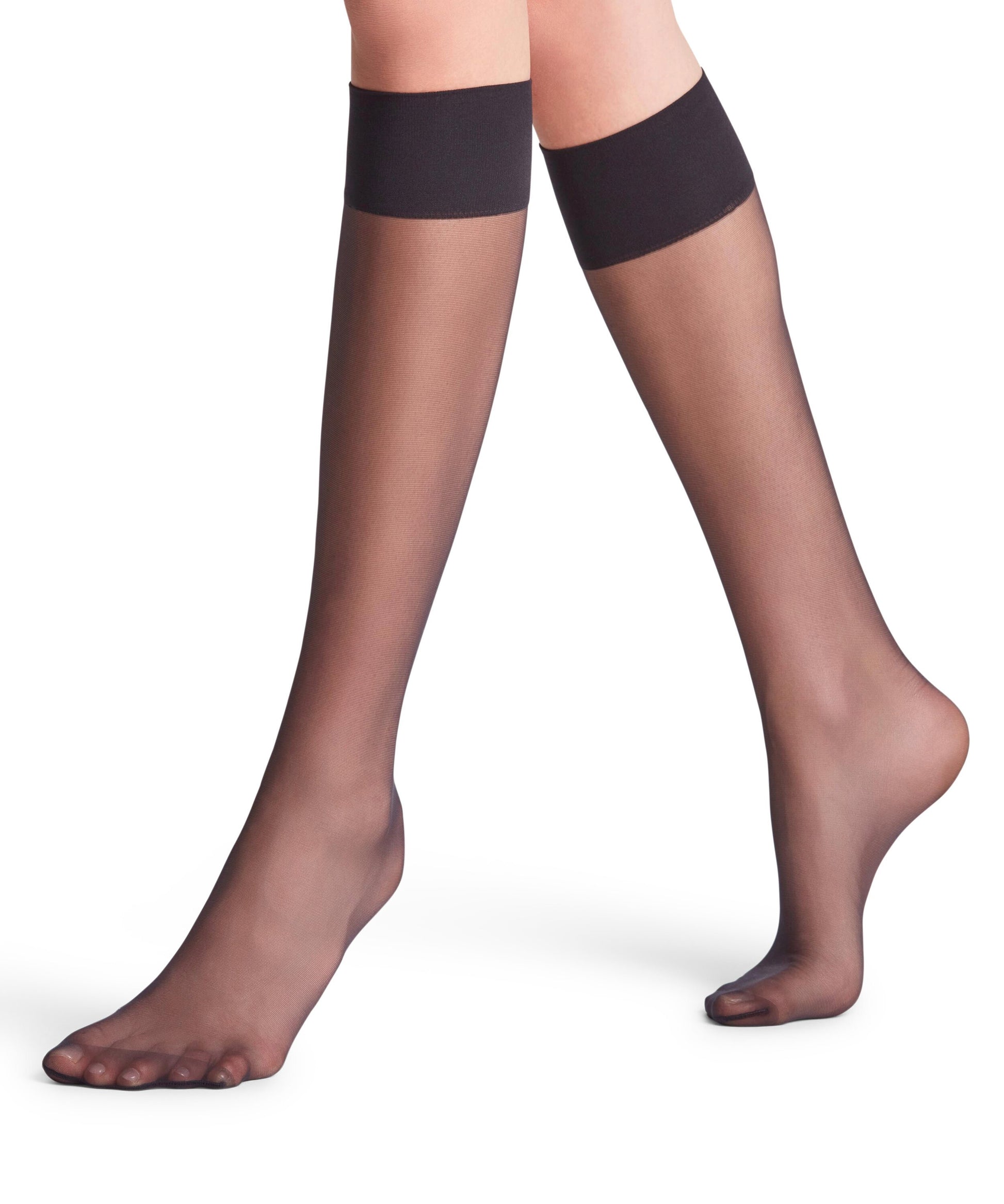 FALKE Pure Matt 20 DEN Damen Kniestrümpfe (Black)