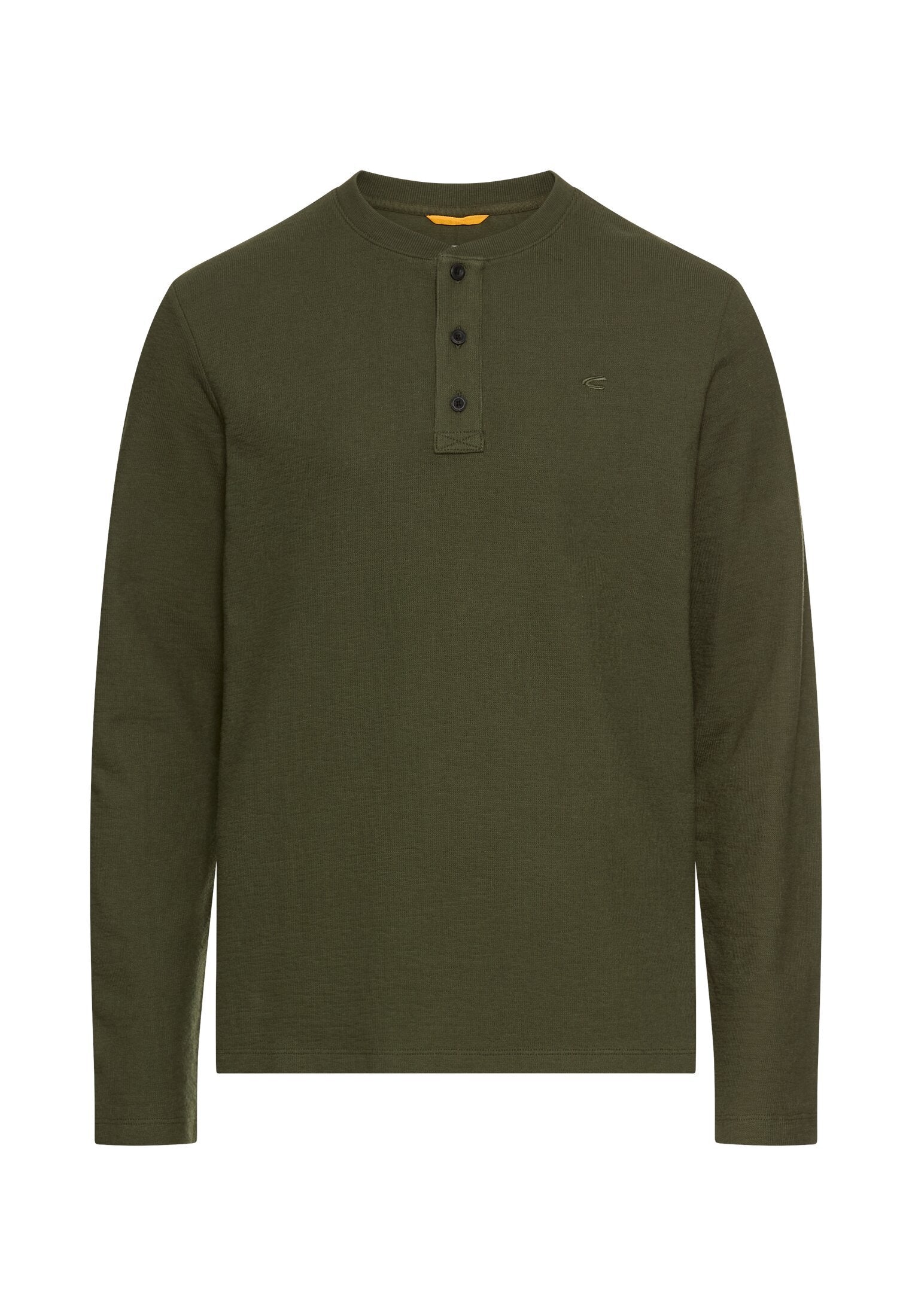Henleyshirt aus reiner Baumwolle (Forest Green)