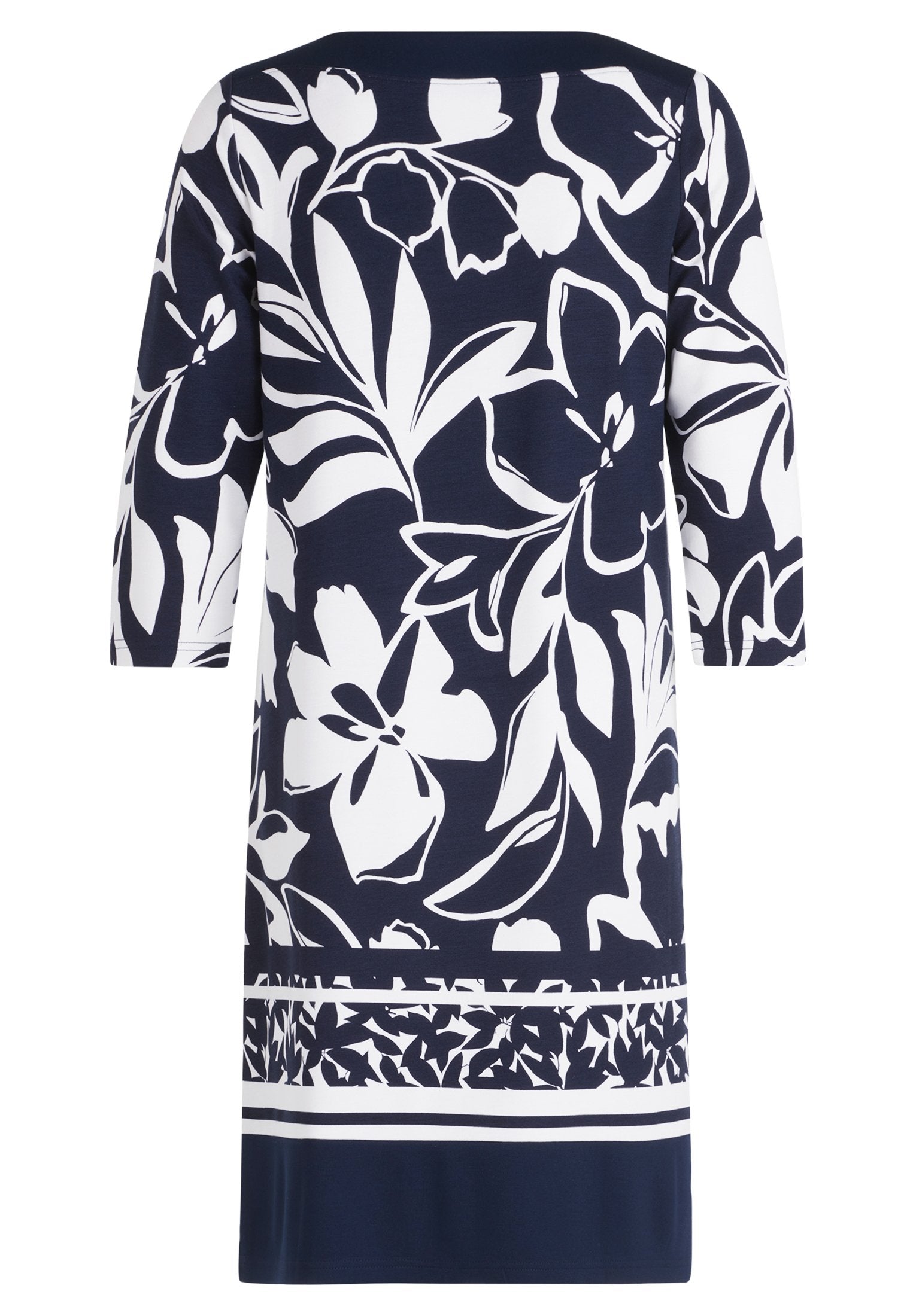 Shirtkleid (Dark Blue/cream)