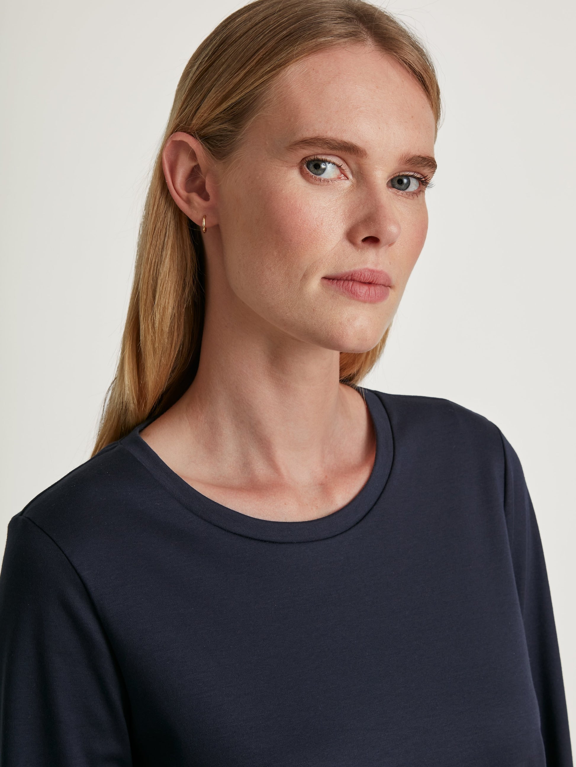 WOMEN Pyjamas with cuff (Dark Lapis Blue)