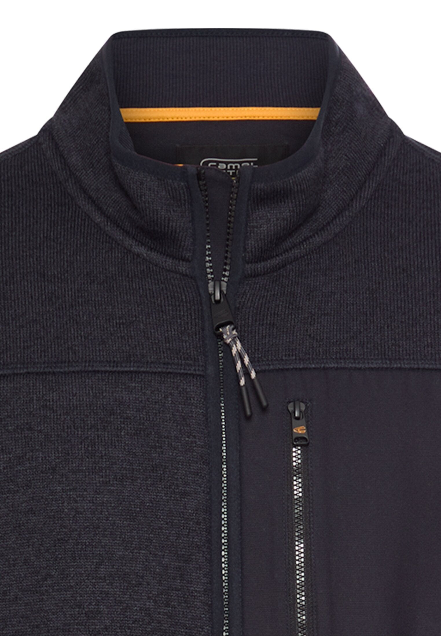 Fleecejacke mit hohem Stehkragen (Dark Navy)