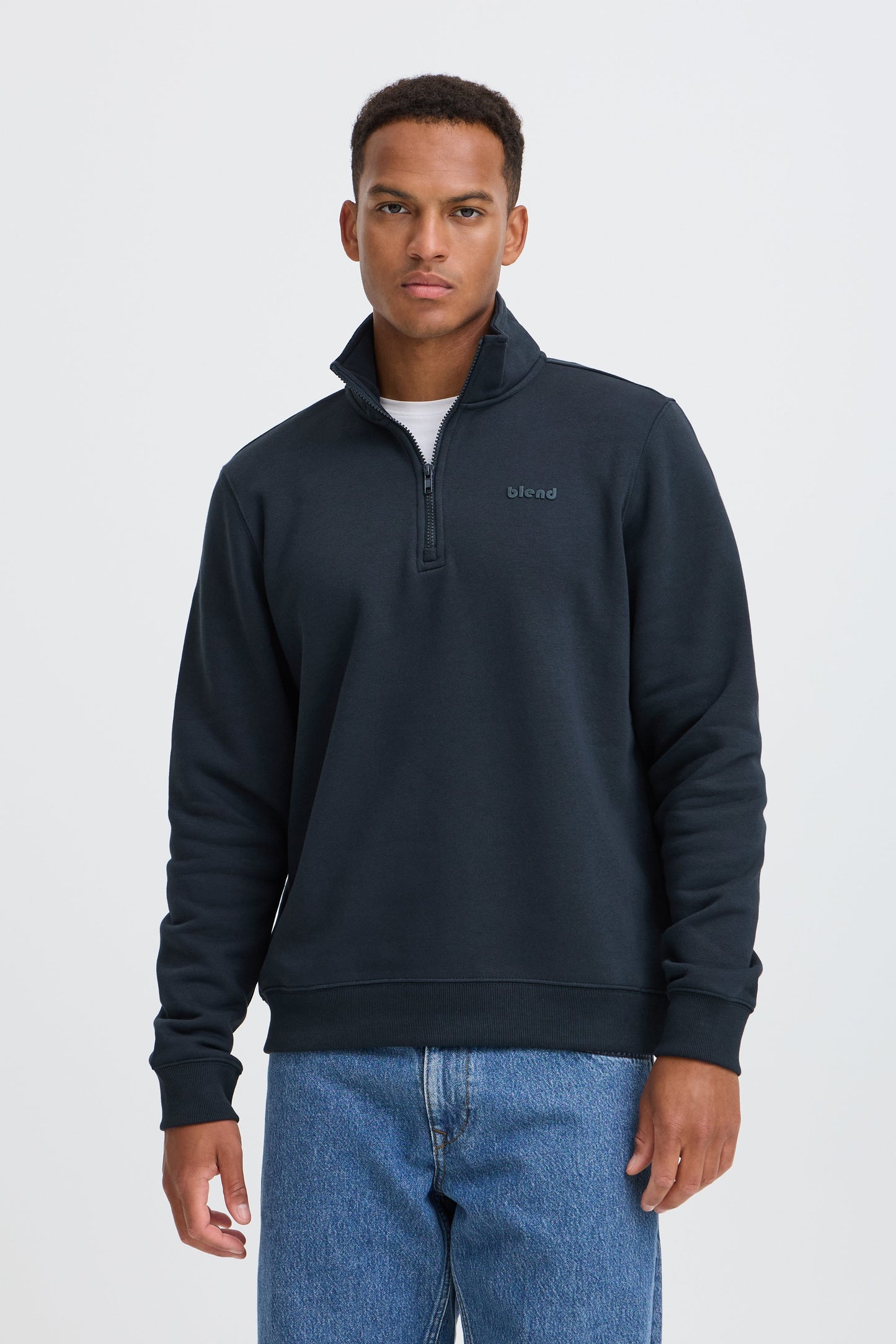 Bhdownton Halfzip Pp Noos (Dark Navy)