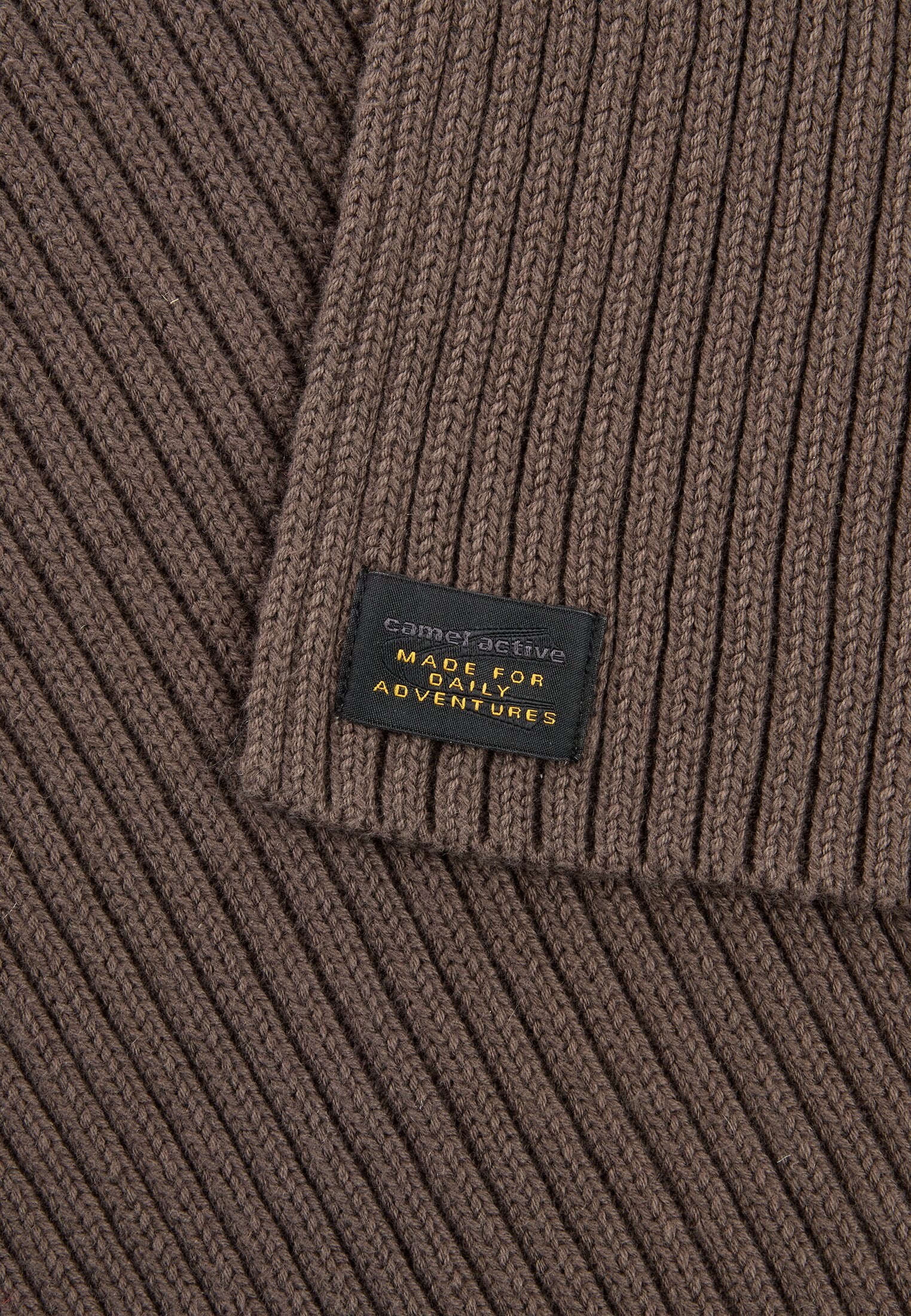 Schal aus Baumwoll-Mix (Dark Brown)