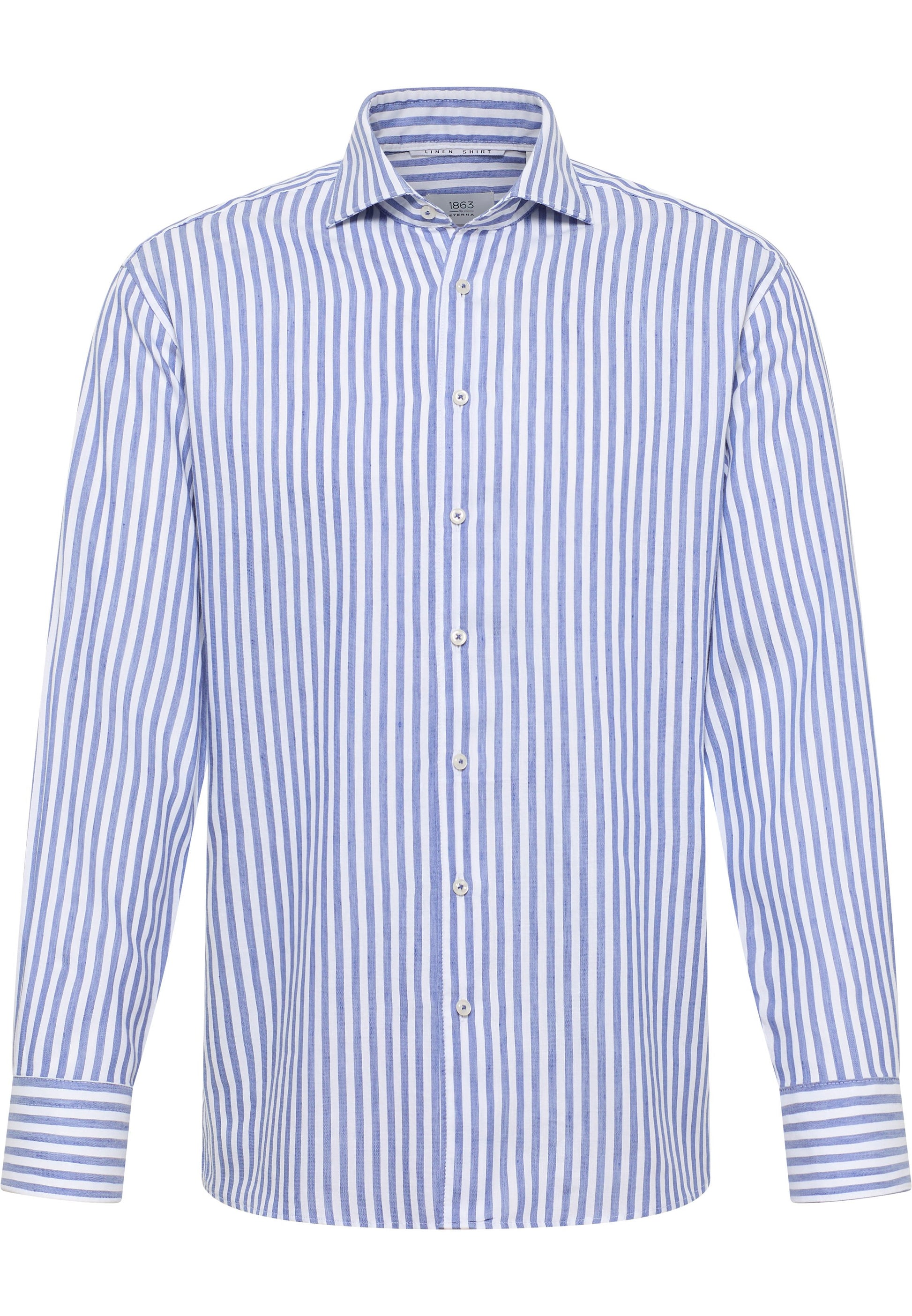 Linen Shirt Twill Langarm (Marine)