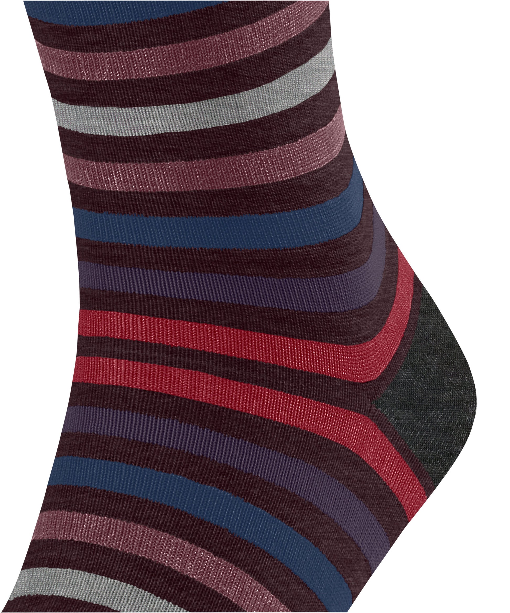 FALKE Tinted Stripe Herren (Barolo)