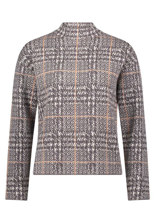 Strickpullover (Patch Grey/beig)