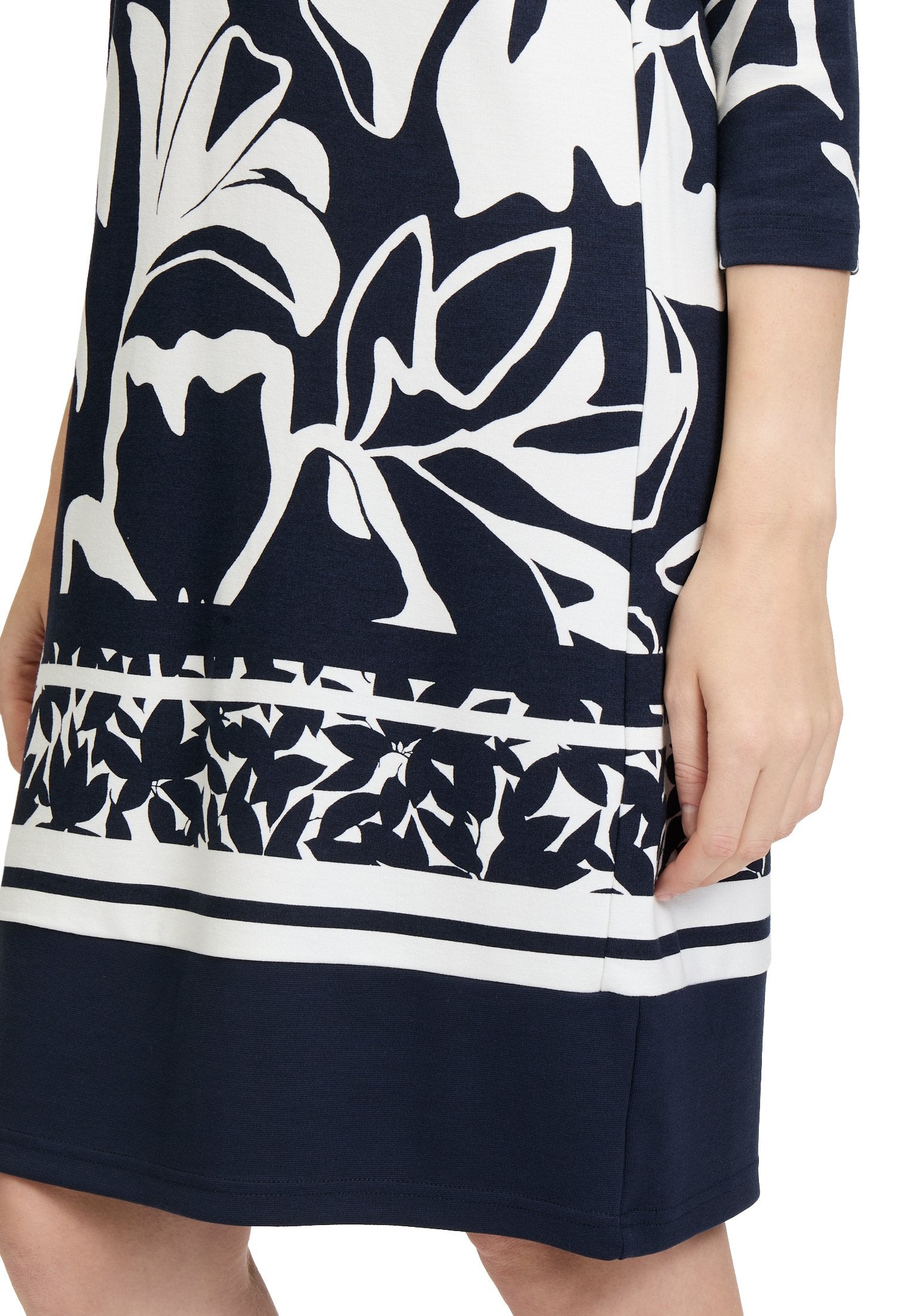 Shirtkleid (Dark Blue/cream)