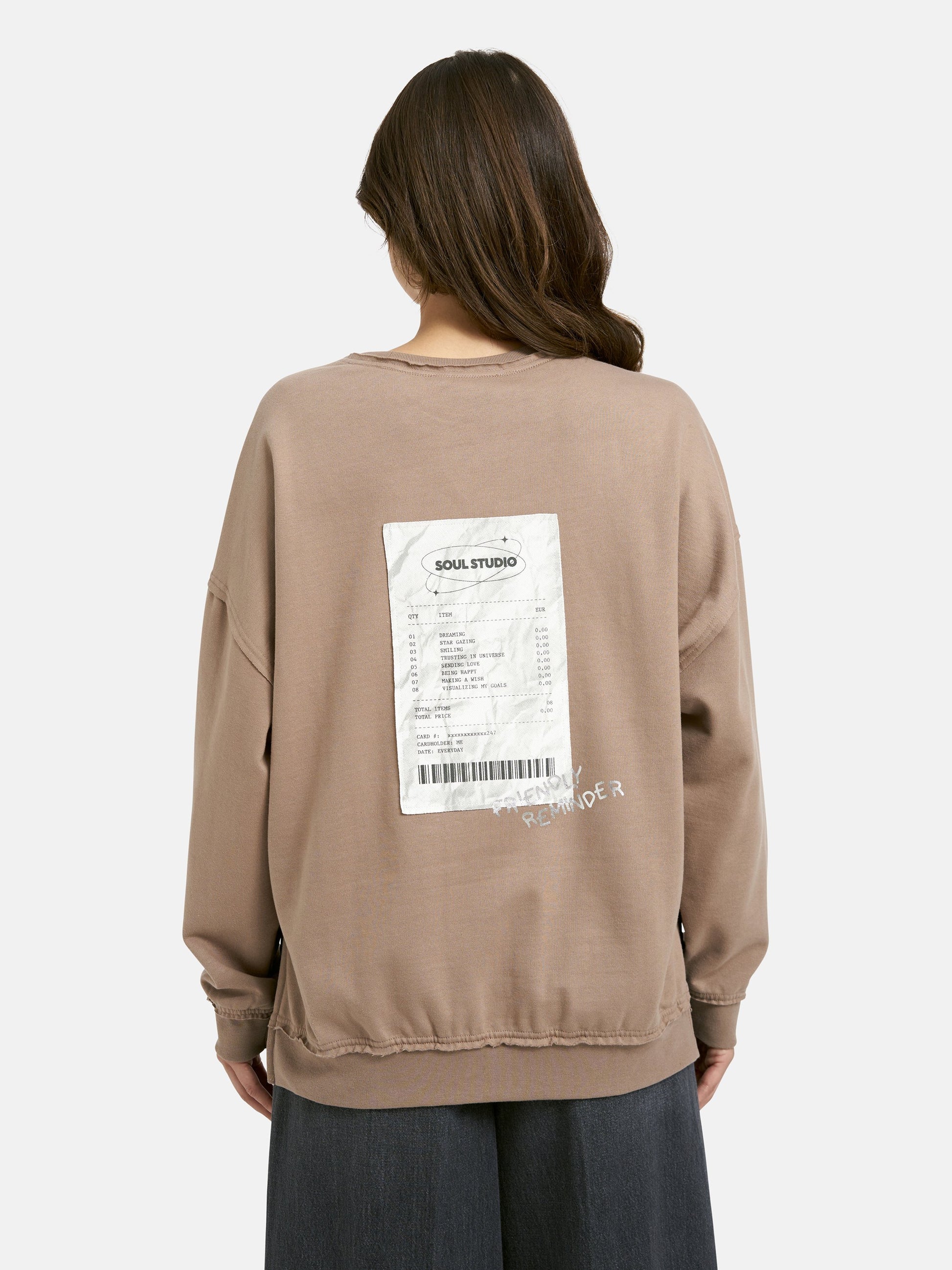 Oversize Sweatshirt Backpatch (Taupe)