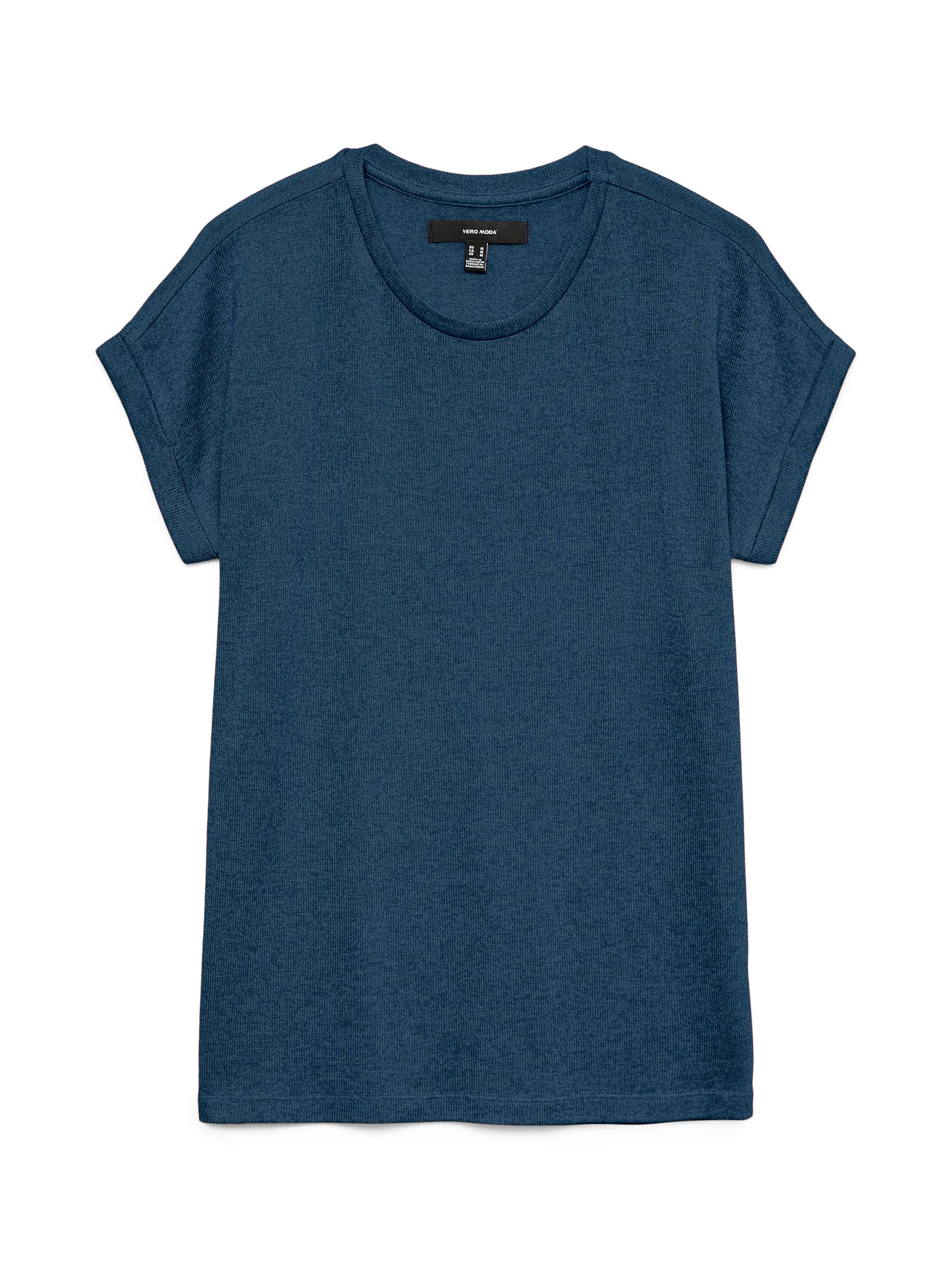 Vmbrianna Ss O-neck Pullover Boo  Rep (Dark Denim)