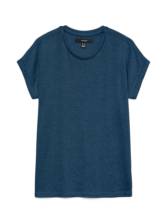 Vmbrianna Ss O-neck Pullover Boo  Rep (Dark Denim)