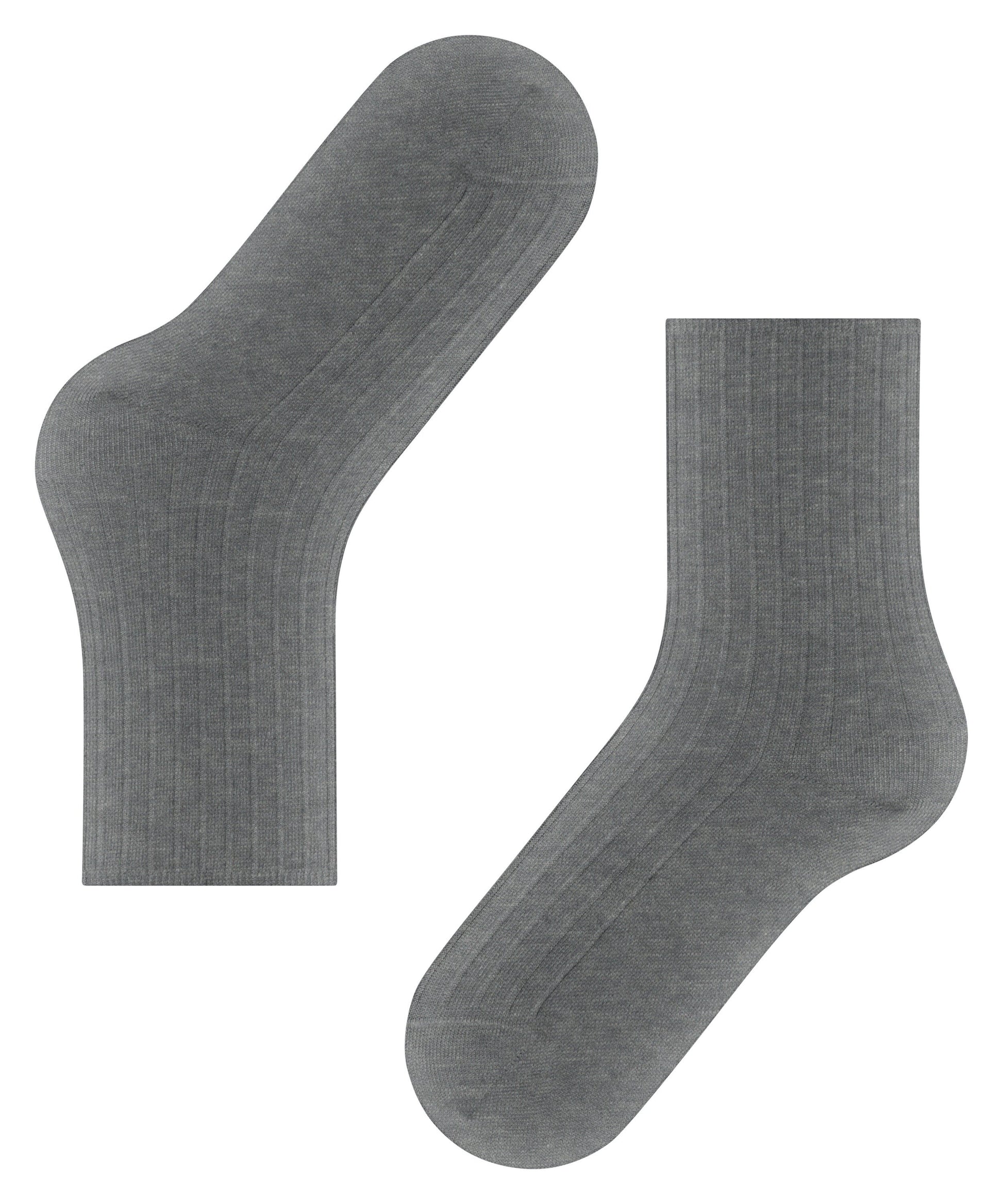 FALKE Cotton Rib Damen (Light Greymel.)