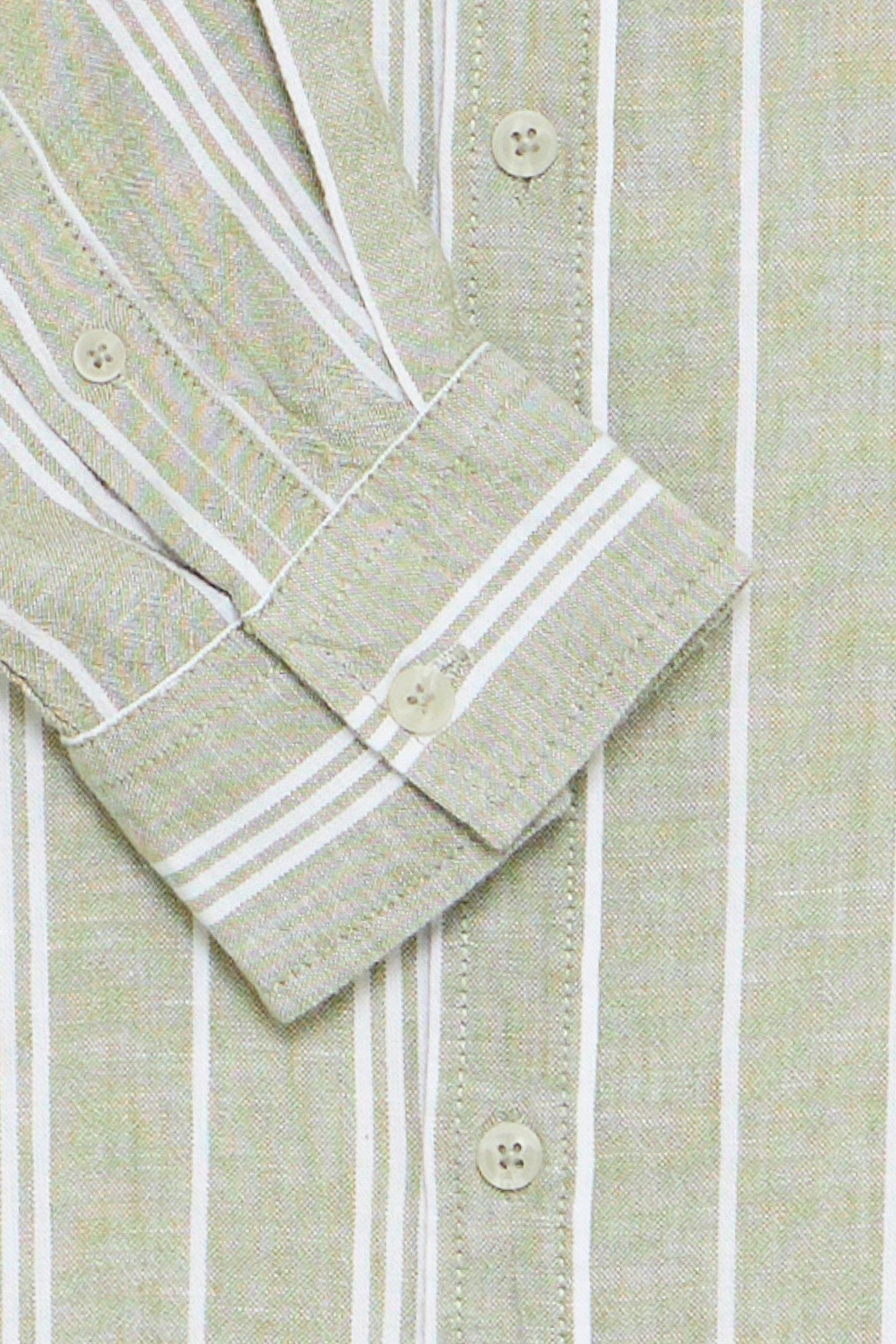 Bhbobby Linen Stripe (Oil Green)