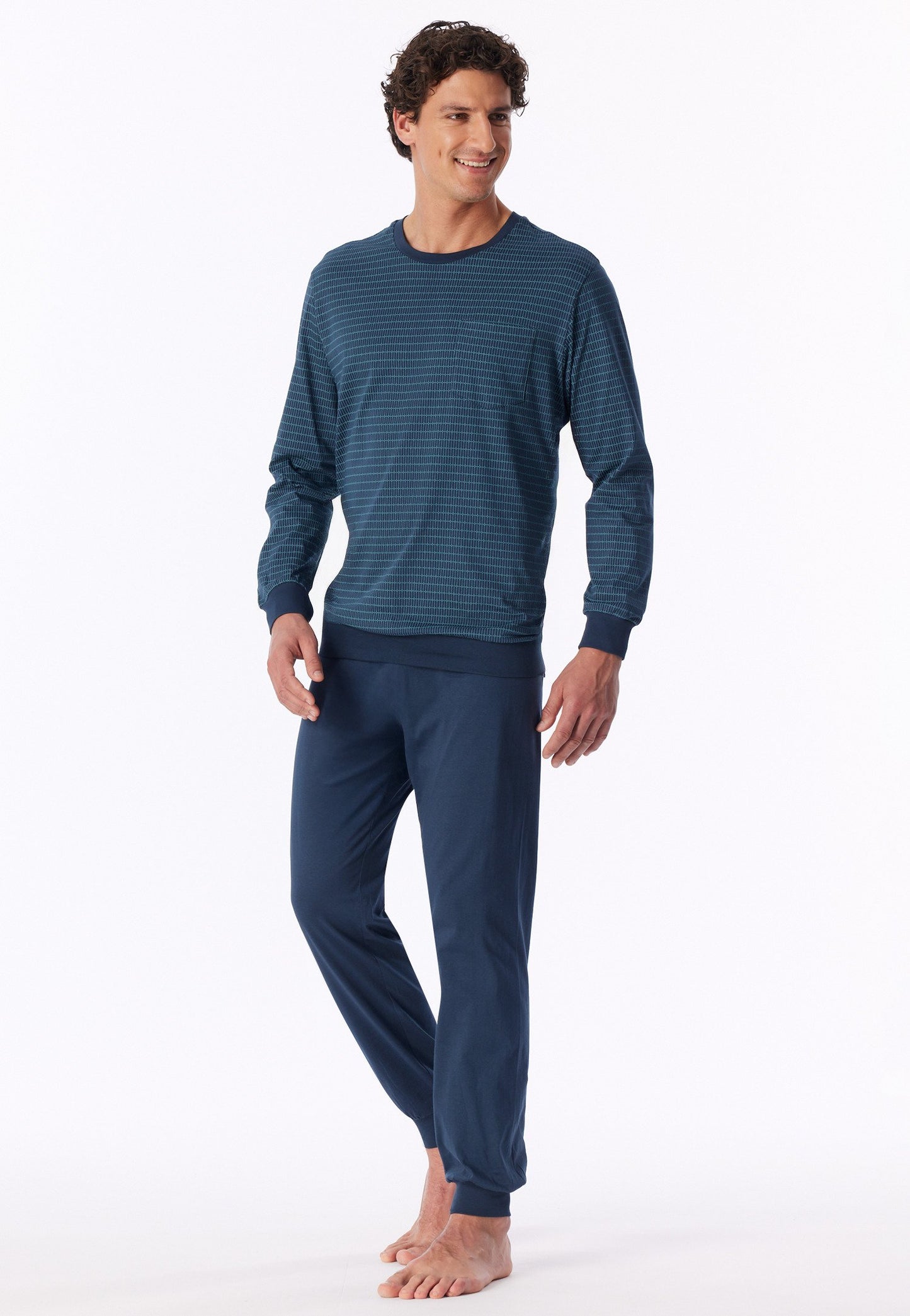 Schlafanzug lang (Deep Blue)