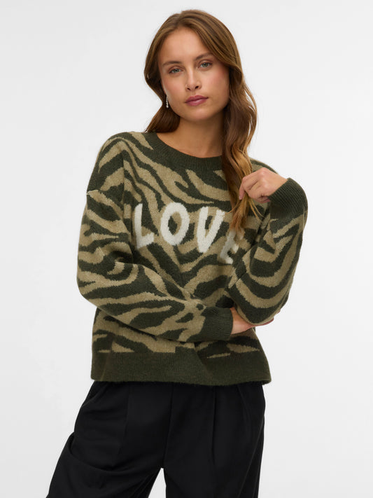 Vmnewkai Ls O-neck Pullover Boo (Grape Leaf)