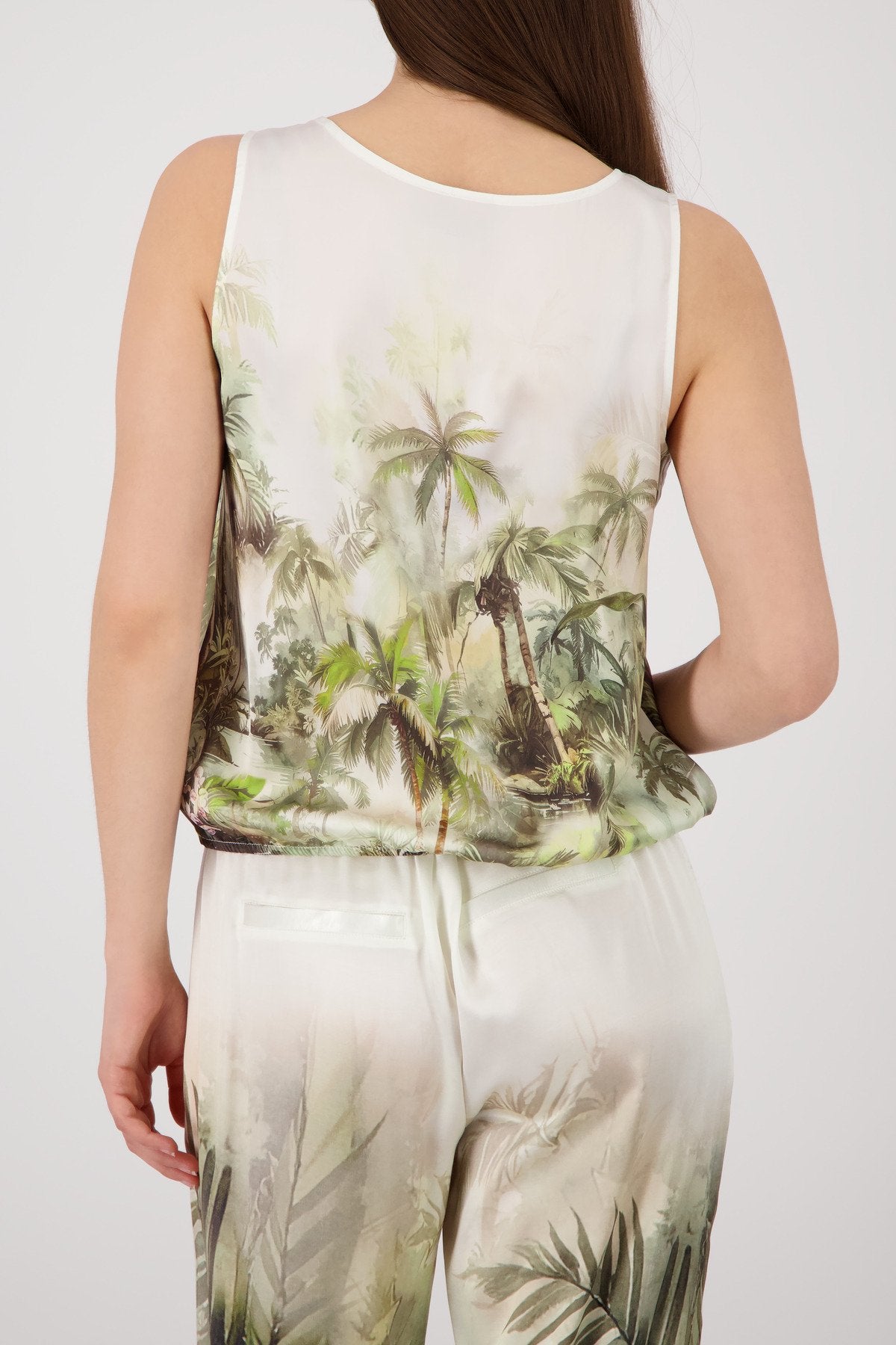 Top (Olive Gemustert)