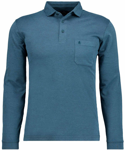 Softknit-Polo Kent-Kragen, Velvet-Touch (Dunkelgrun)